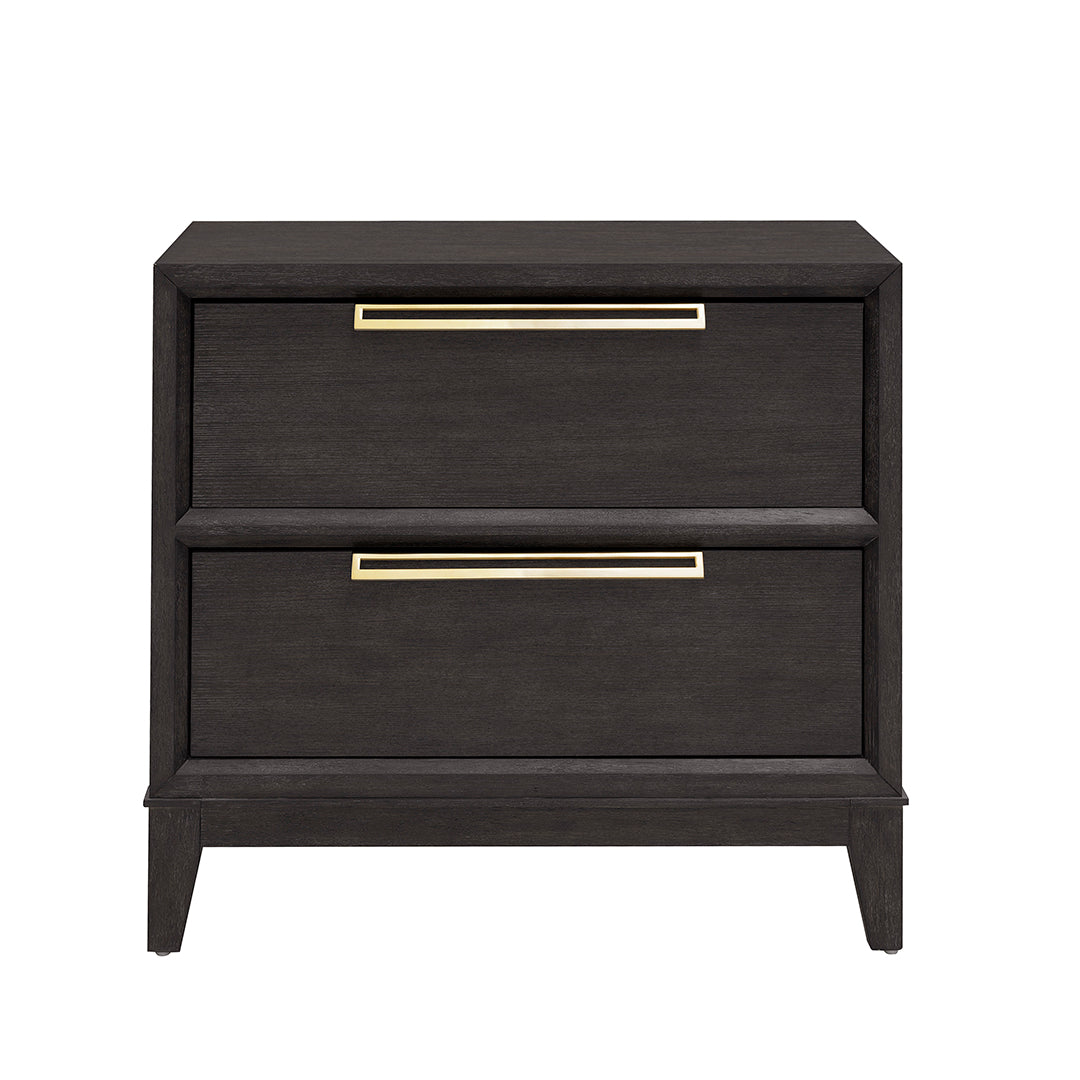 Modern Quincy Nightstand - Stylish Wooden Bedside Table with Drawer for Bedroom, Living Room or Office - Perfect for Storage & Organization
