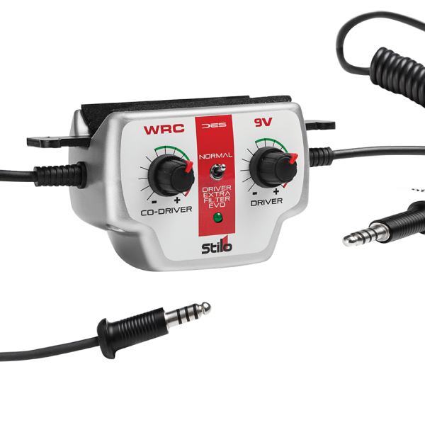 Stilo WRC DES 9V Intercom Headset with Built-in Noise Filter - Clear Communication for Rally Racing, Motorsports & Off-Road Adventures