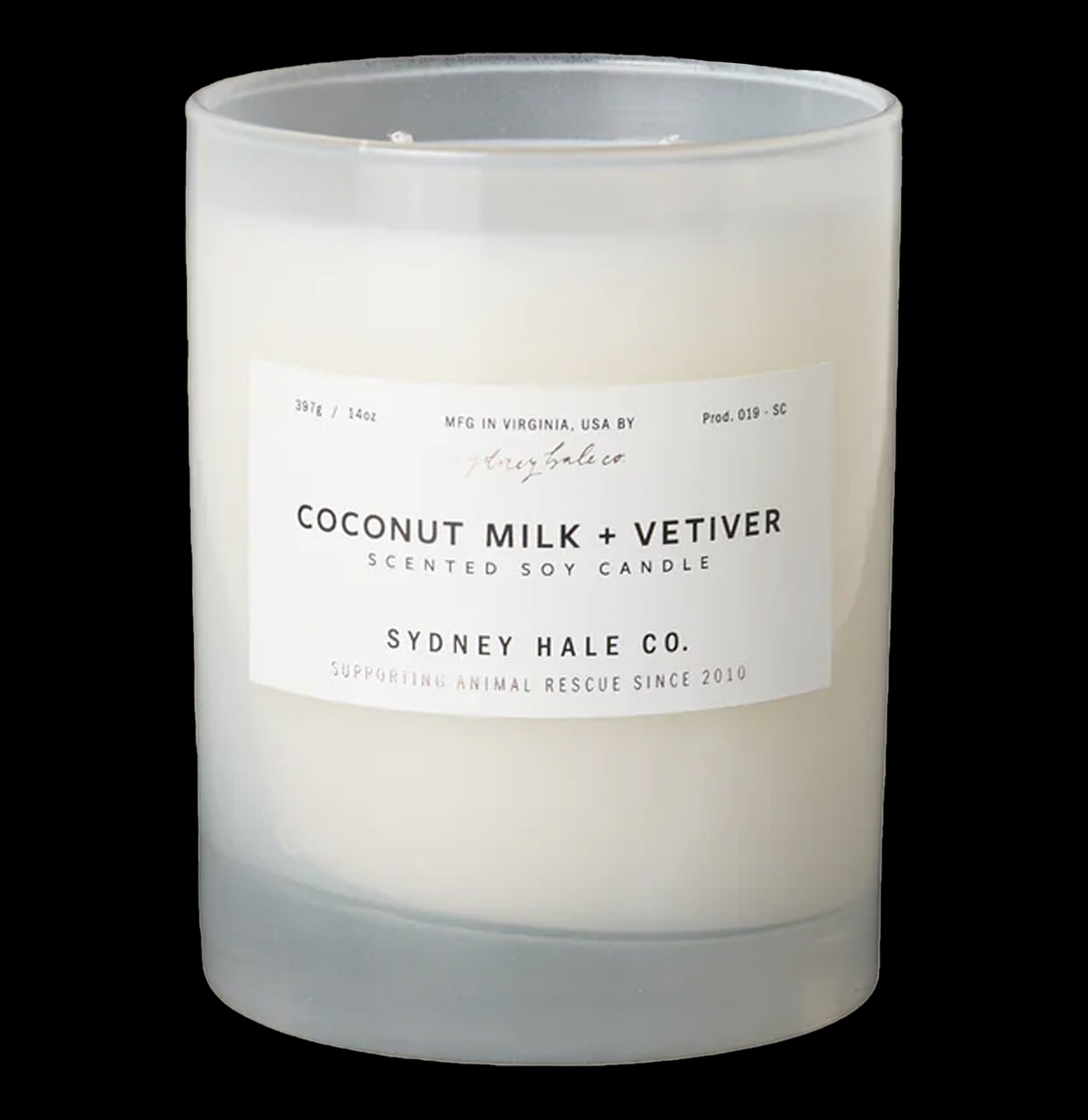 Sydney Hale Coconut Milk & Vetiver Scented Soy Candle - Natural Aromatherapy for Relaxation, Home Decor & Romantic Ambiance
