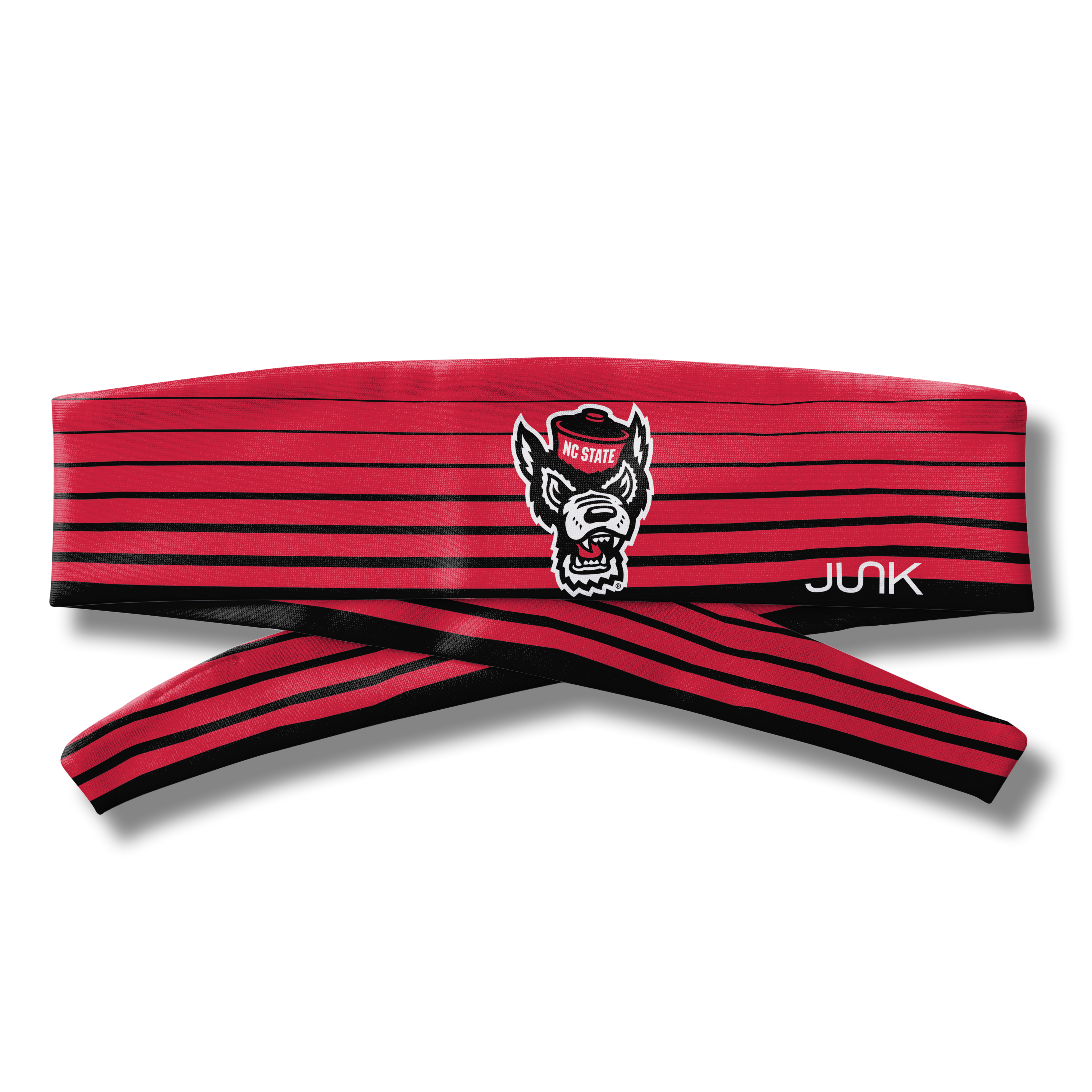 North Carolina State University Gradient Stripe Flex Tie Headband - Adjustable Sports Headband for Women & Men - Perfect for Running, Yoga, Workouts and School Spirit