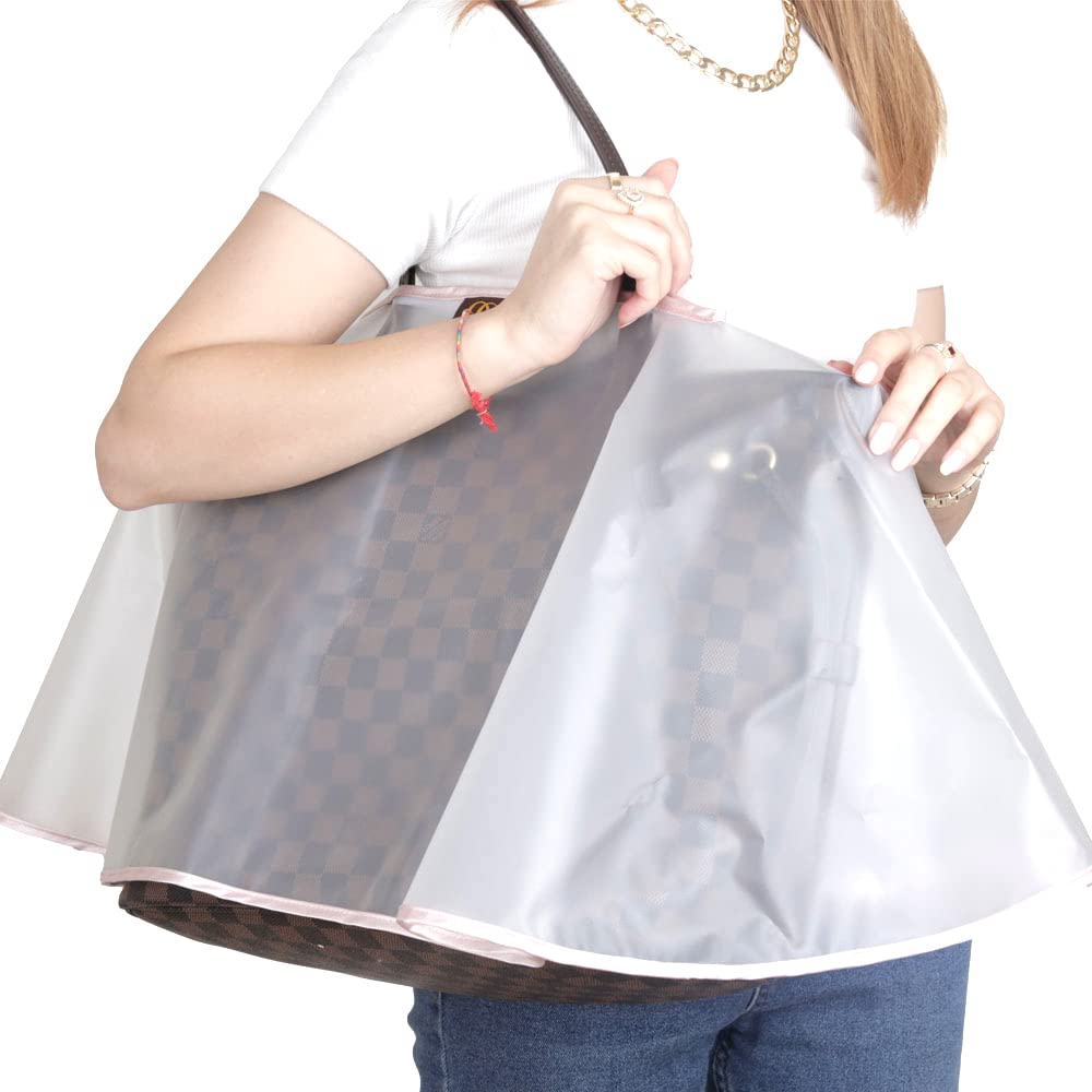 Waterproof Rain Cover for Designer Handbags, Tote Bags & Purses - Small, Medium, Large Sizes - Protect Luxury Bags from Rain & Bad Weather (Perfect for Travel, Commuting & Outdoor Events)