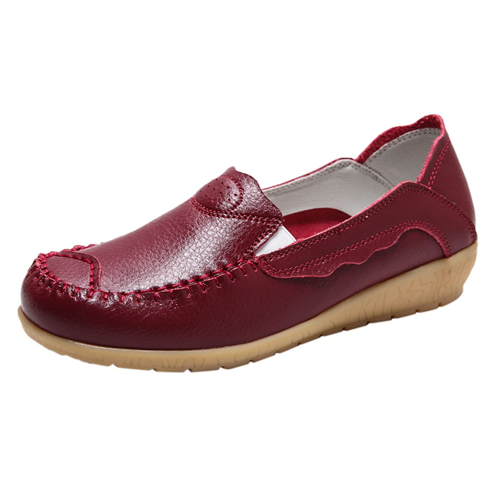 MLAGJSS Women's Breathable Lace-Up Ballet Flats - Comfortable Knit Casual Shoes for Women | Perfect for Work, Walking & Everyday Wear