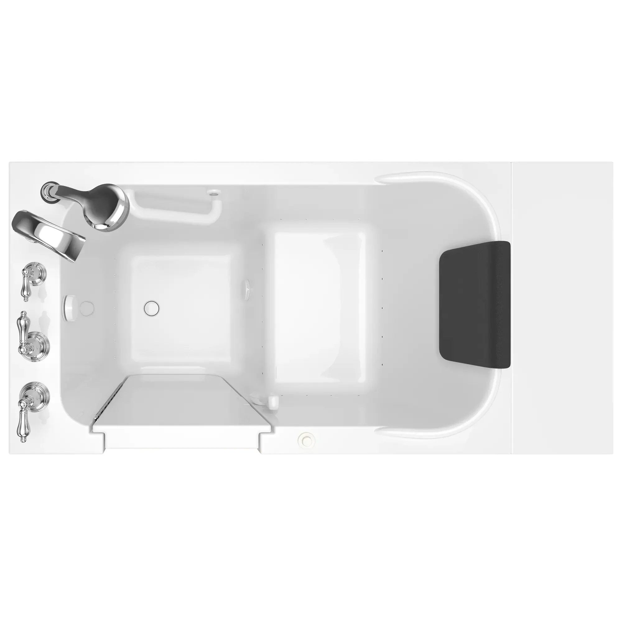 Premium 28 x 48 Inch Gelcoat Walk-In Bathtub with Air Spa System - Left Hand Drain & Faucet - Ideal for Elderly & Mobility Impaired Users - Perfect for Relaxation & Hydrotherapy at Home