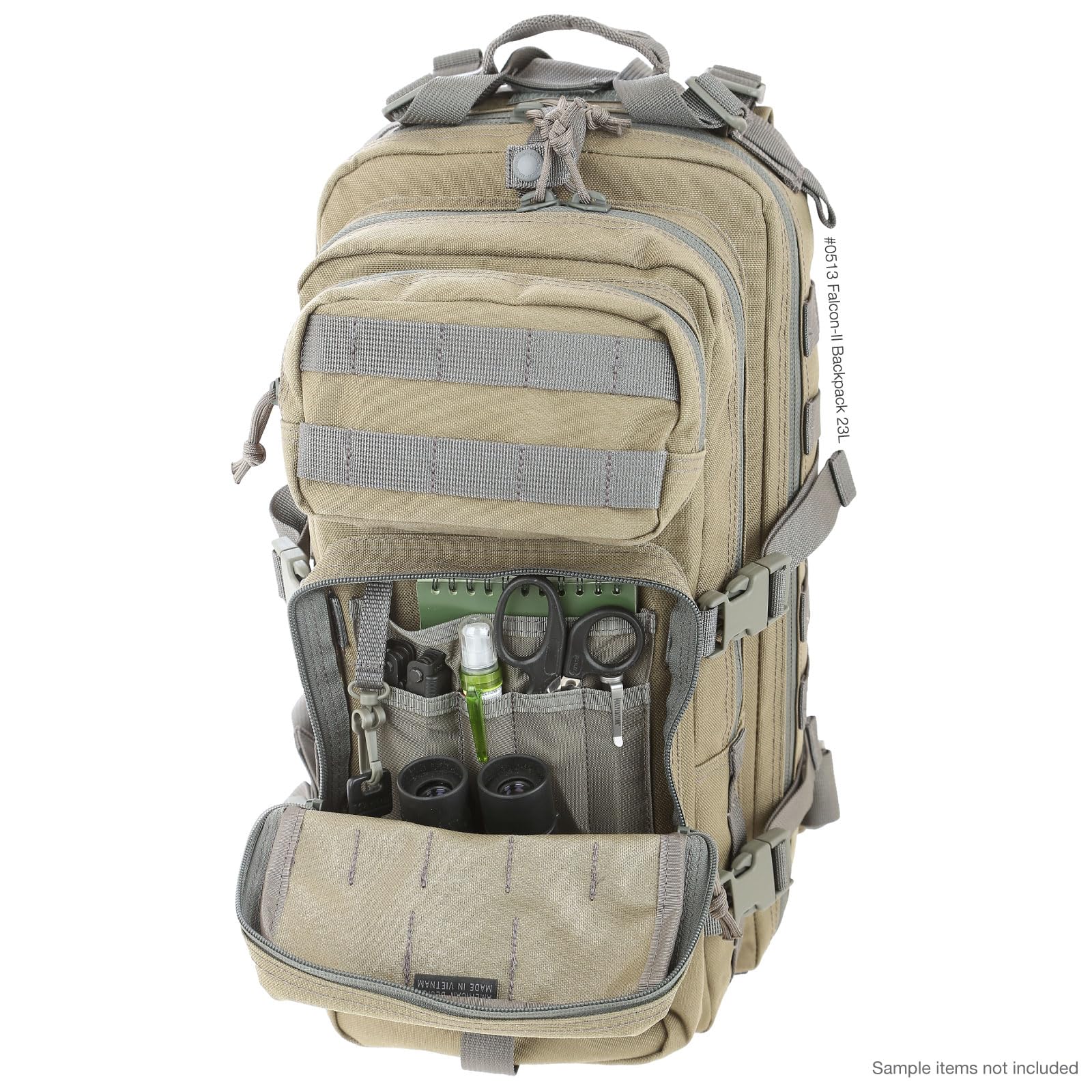 MAXPEDITION Falcon-II 23L Tactical Backpack | Military-Grade MOLLE Survival Pack | Bug Out Bag & EDC Backpack for Outdoor Adventures, Hiking & Emergency Preparedness