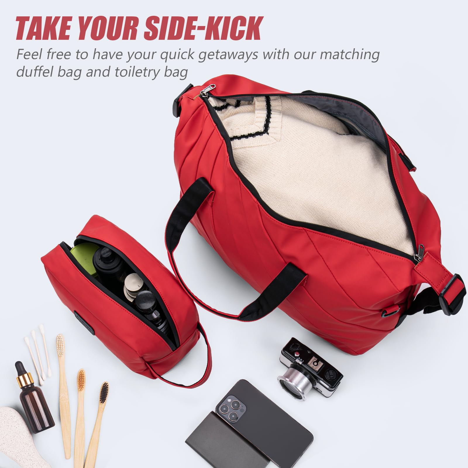 Lightweight ABS+PC Hardshell Carry On Luggage 2-Piece Set (20/24 Inch) with Spinner Wheels, TSA Lock & Phone Holder - Perfect for Business Travel, Weekend Getaways & Airplane Carry-On
