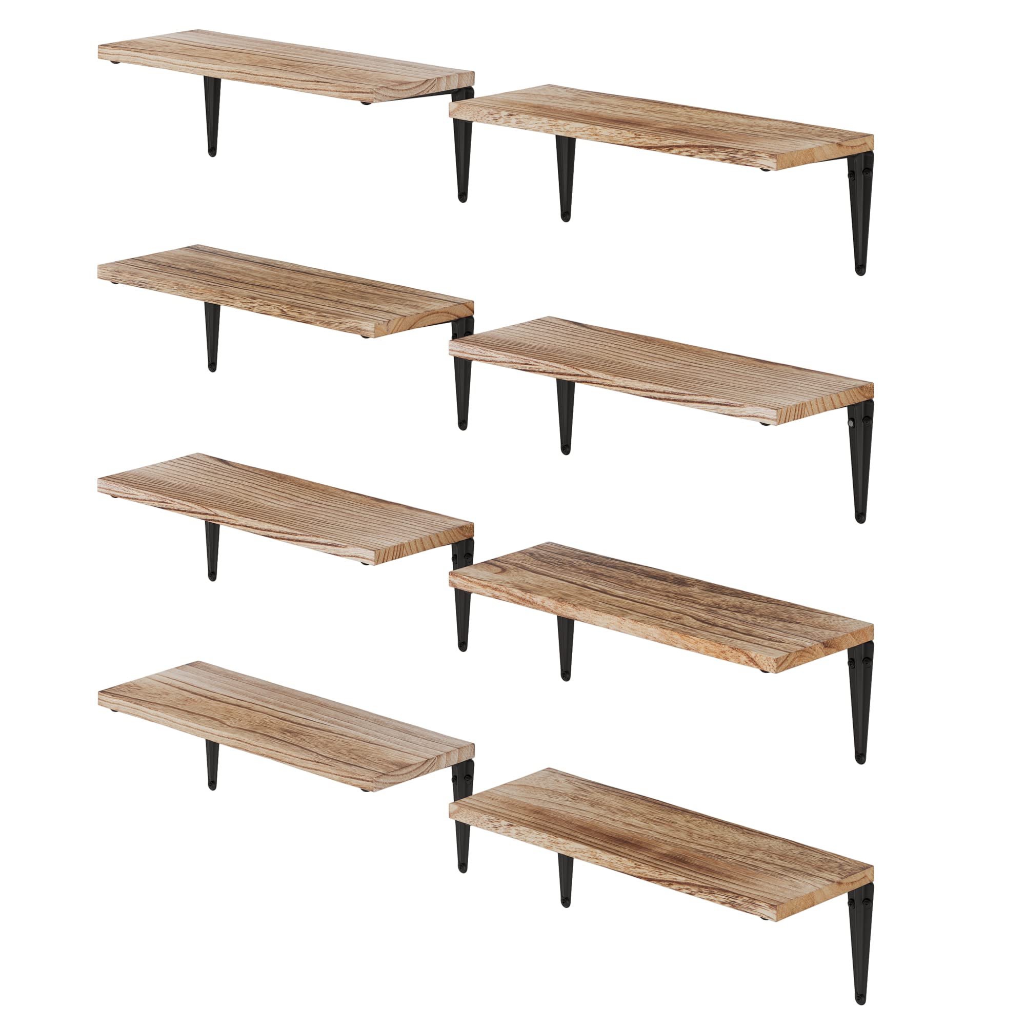 Wallniture Arras Floating Shelves Set of 8 - 17