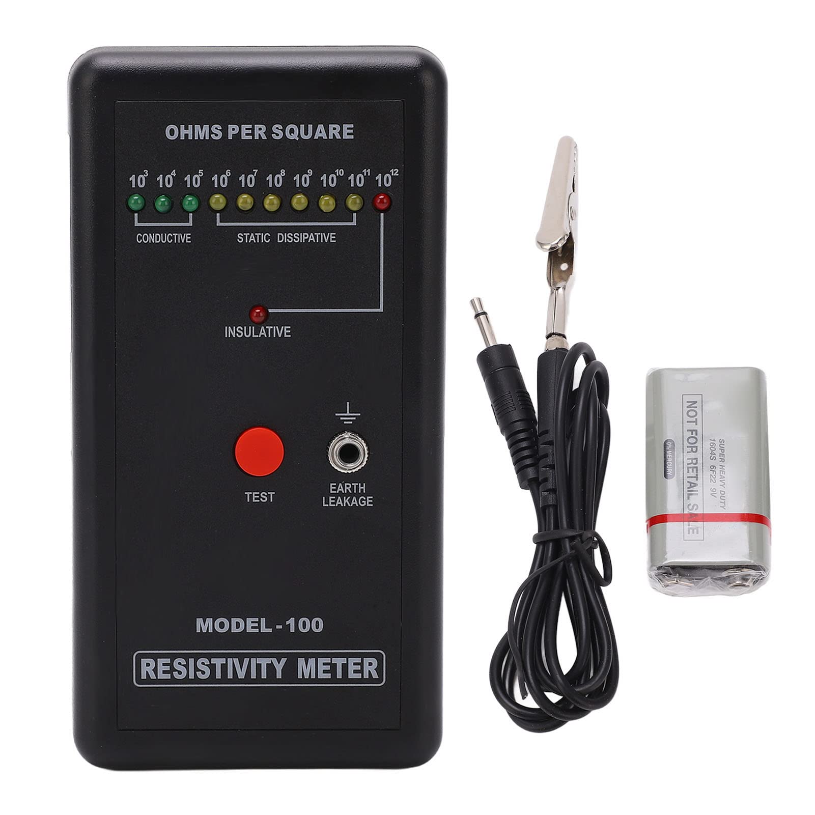 Digital Electric Tester - Portable Resistivity Meter & Electrostatic Analyzer for Engineering, Industrial & Laboratory Use | Accurate Electrical Measurement Tool for Quality Control & Safety Testing