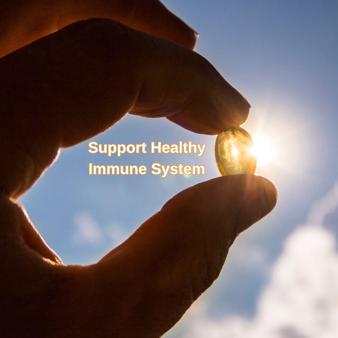 High Potency Vitamin D3 10000 IU (250 mcg) Softgels - Supports Immune System, Bone & Muscle Health - Gluten Free, Sugar Free - 250 Count - Ideal for Daily Wellness & Immune Support