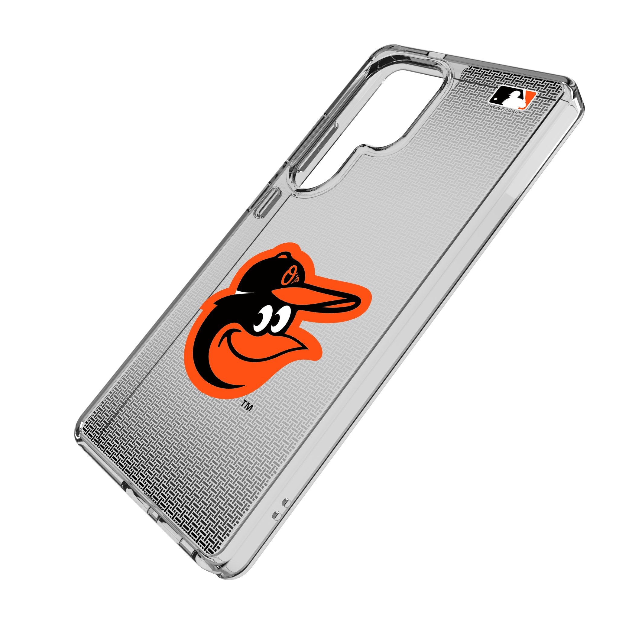 Baltimore Orioles Clear Phone Case for Samsung Galaxy - Durable Linen Design, Perfect for Baseball Fans & Everyday Use