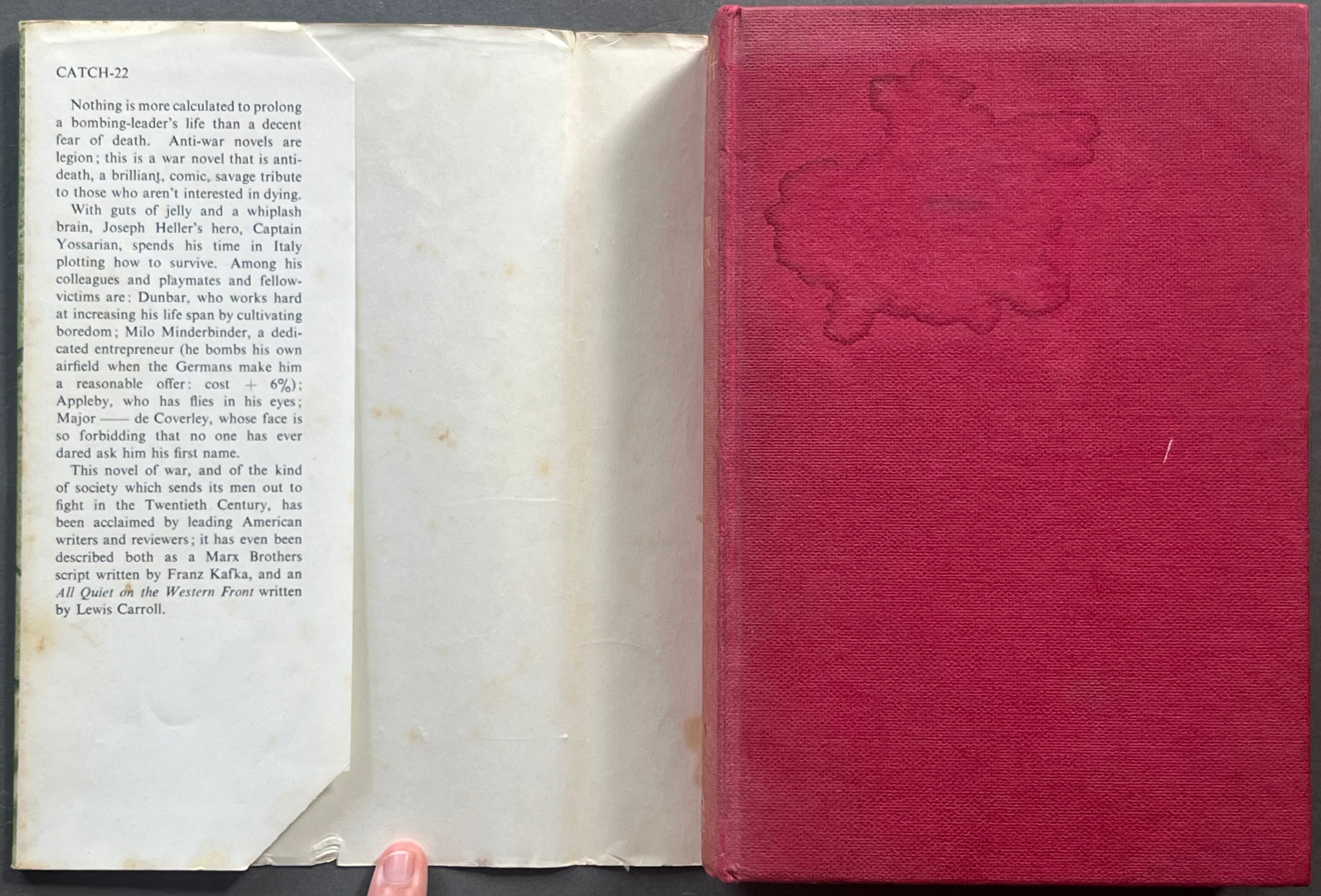 Catch 22 by Joseph Heller - Classic American Novel | First UK Edition | Perfect for Book Clubs & Literature Lovers