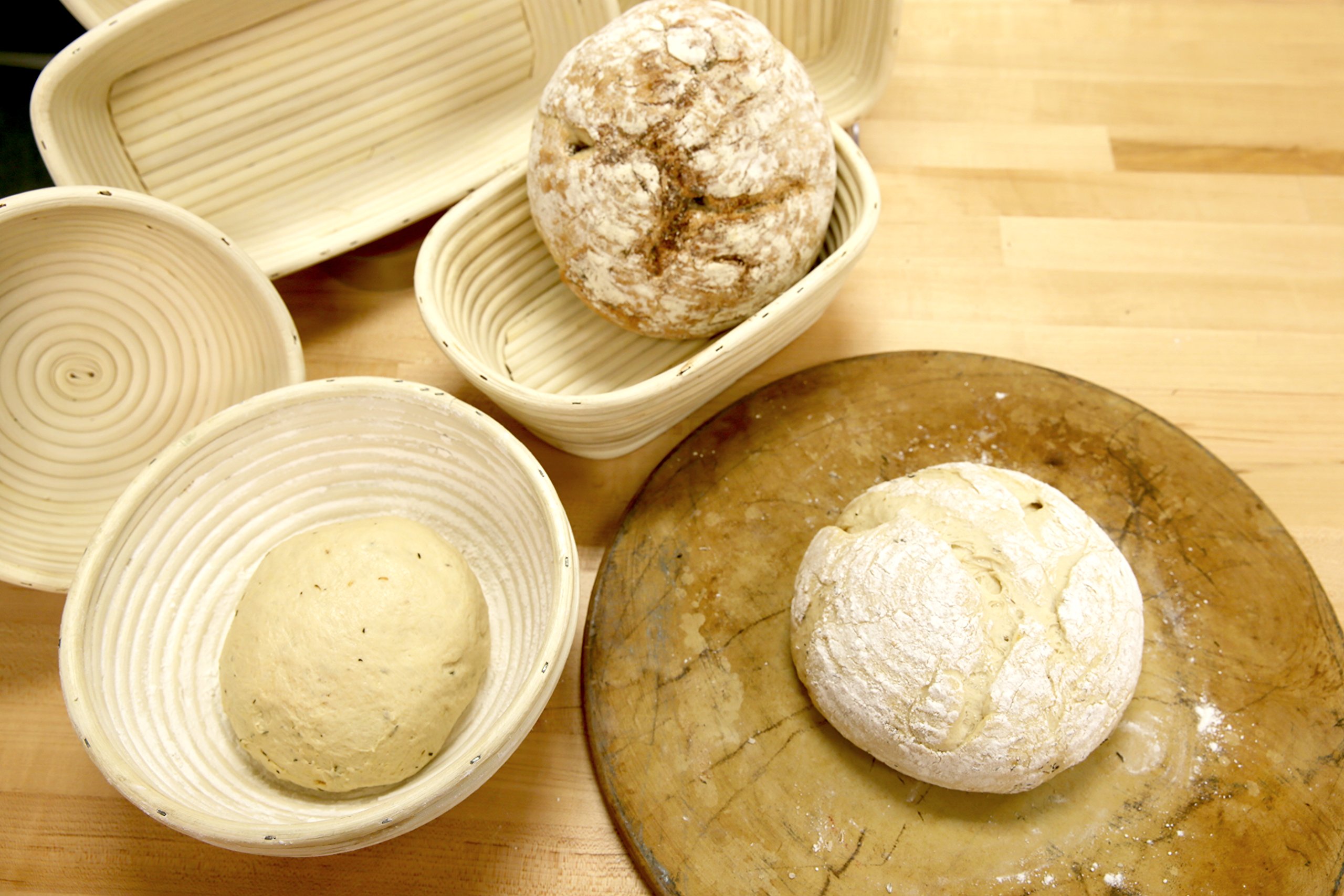 Frieling USA 12 x 5.5 Inch Rectangular Sourdough Proofing Basket with Liner - Professional Bread Baking Tool for Artisan Sourdough, Homemade Bread Rising - Perfect for Home Bakers & Bread Making Enthusiasts
