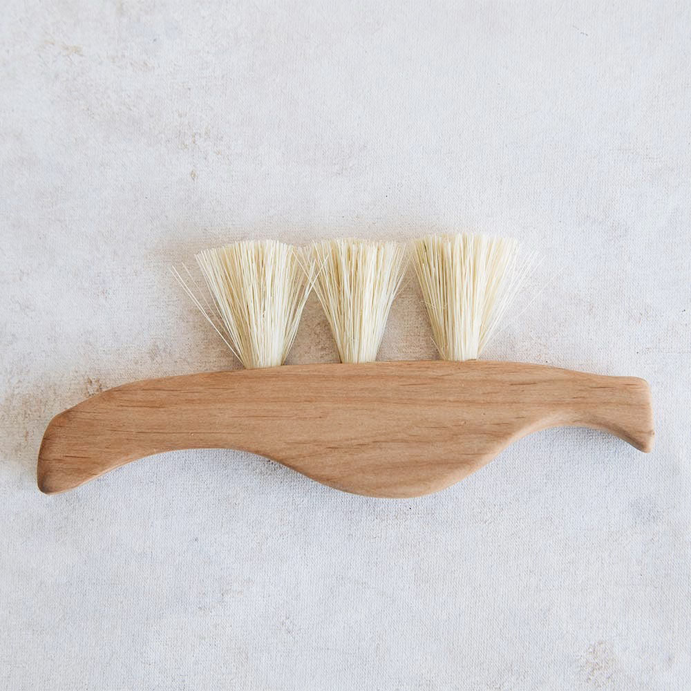 Premium Medium Wooden Counter Brush No. MT0950 - Natural Wood Handle for Kitchen, Bar & Restaurant Cleaning - Perfect for Countertops, Tables & Hard Surfaces