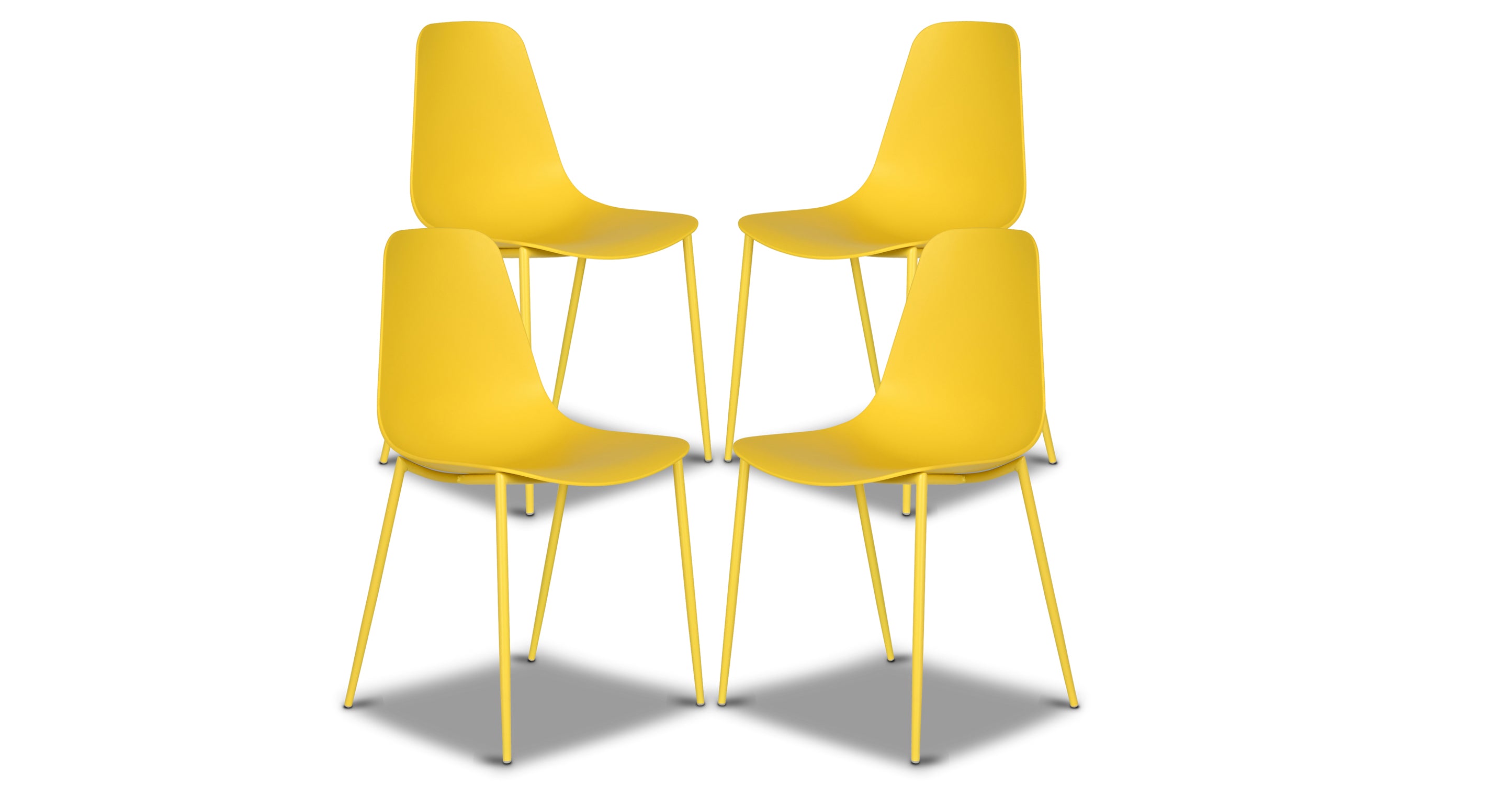 Isla Dining Chair - Modern Wooden Dining Room Chairs Set of 2, Comfortable Upholstered Seat with Sturdy Metal Legs - Perfect for Kitchen, Dining Room, Breakfast Nook & Home Decor