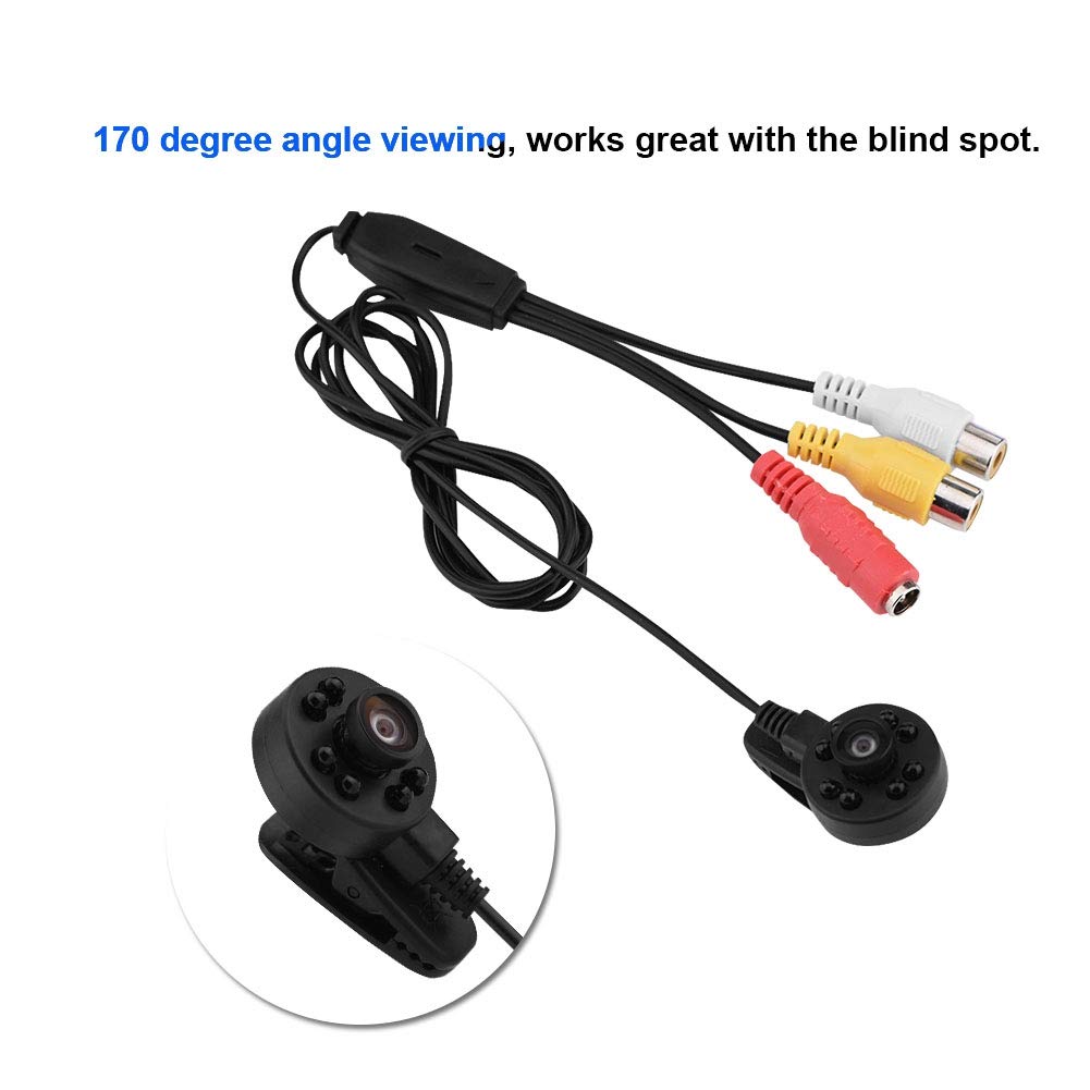 Fosa Mini Wired CCTV Security Camera with 8 LED IR Night Vision & Audio - Hidden Micro Camera for Home/Office Surveillance & Baby Monitoring