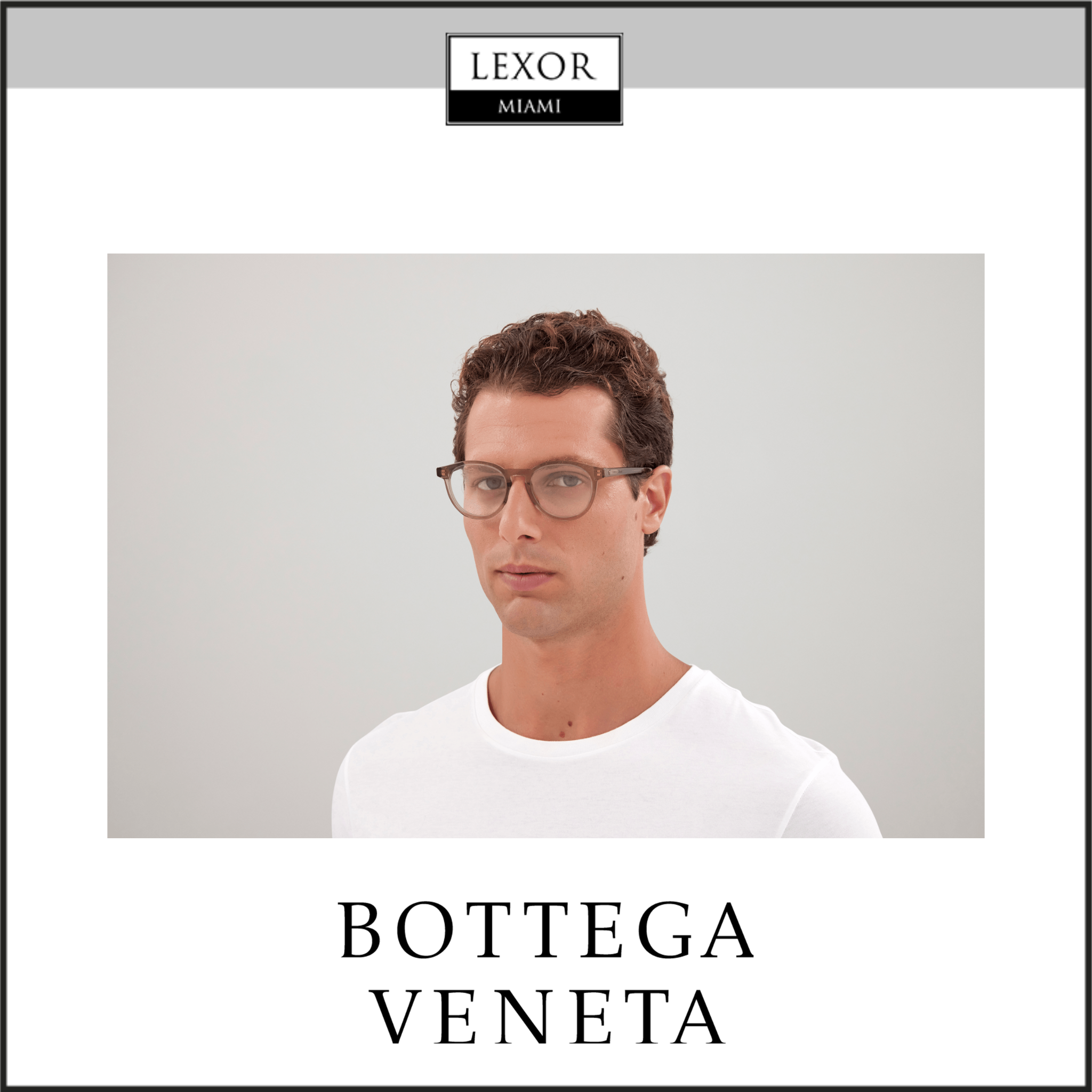 Bottega Veneta BV1225O 004 50 Unisex Optical Frame - Premium Recycled Eyewear for Men & Women | Perfect for Office, Reading & Everyday Fashion