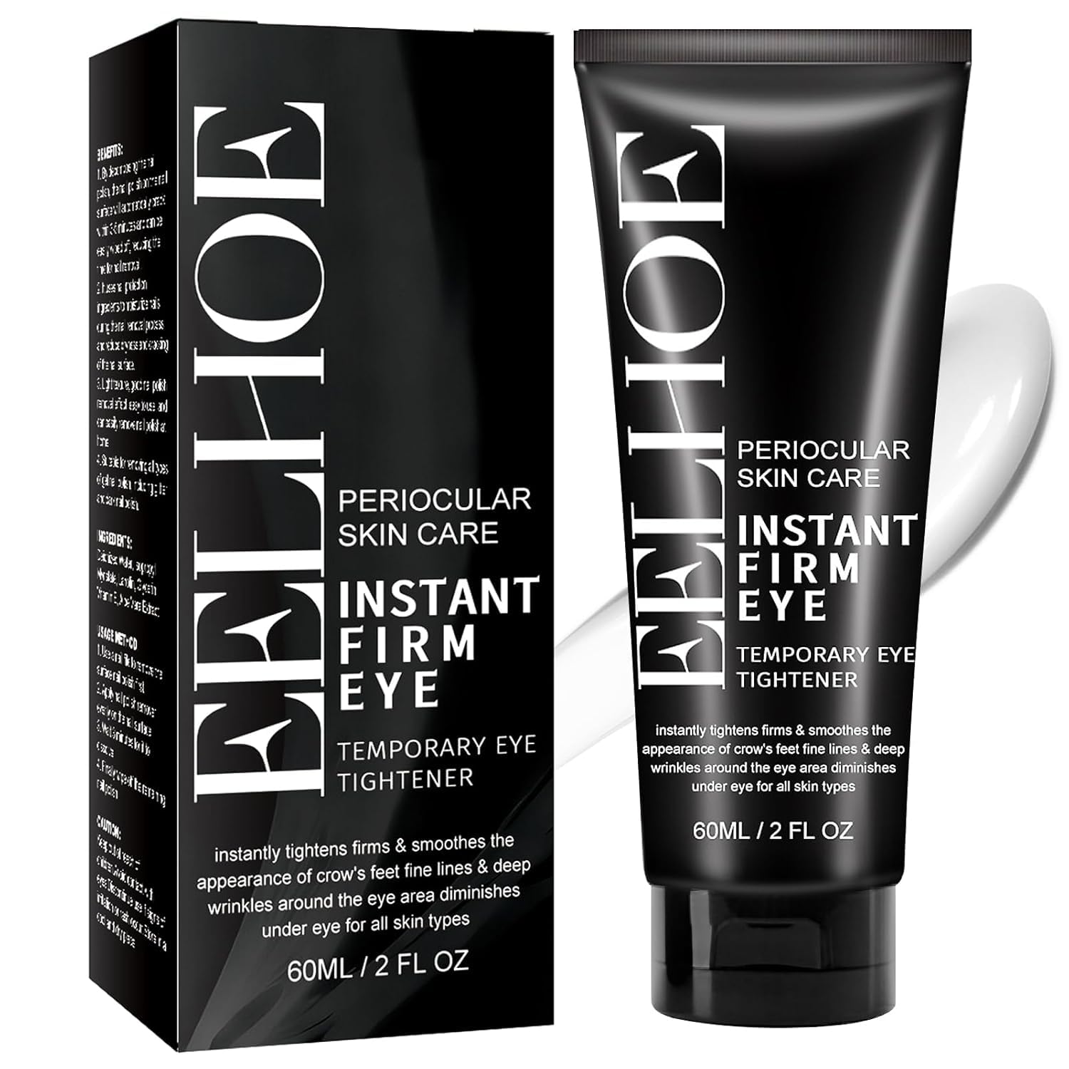 Instant Eye Tightening Cream - 60ml (2 fl. oz) for Dark Circles, Puffiness & Wrinkles | Anti-Aging Eye Treatment with Hydration & Moisture Lock | Perfect for Morning Routine & Night Care