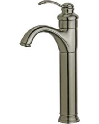 Bellaterra Home Madrid Single Handle Bathroom Vanity Faucet - Brushed Nickel Finish, 2 x 4.9 x 12.3 Inches - Modern Water-Saving Design for Powder Rooms & Guest Bathrooms
