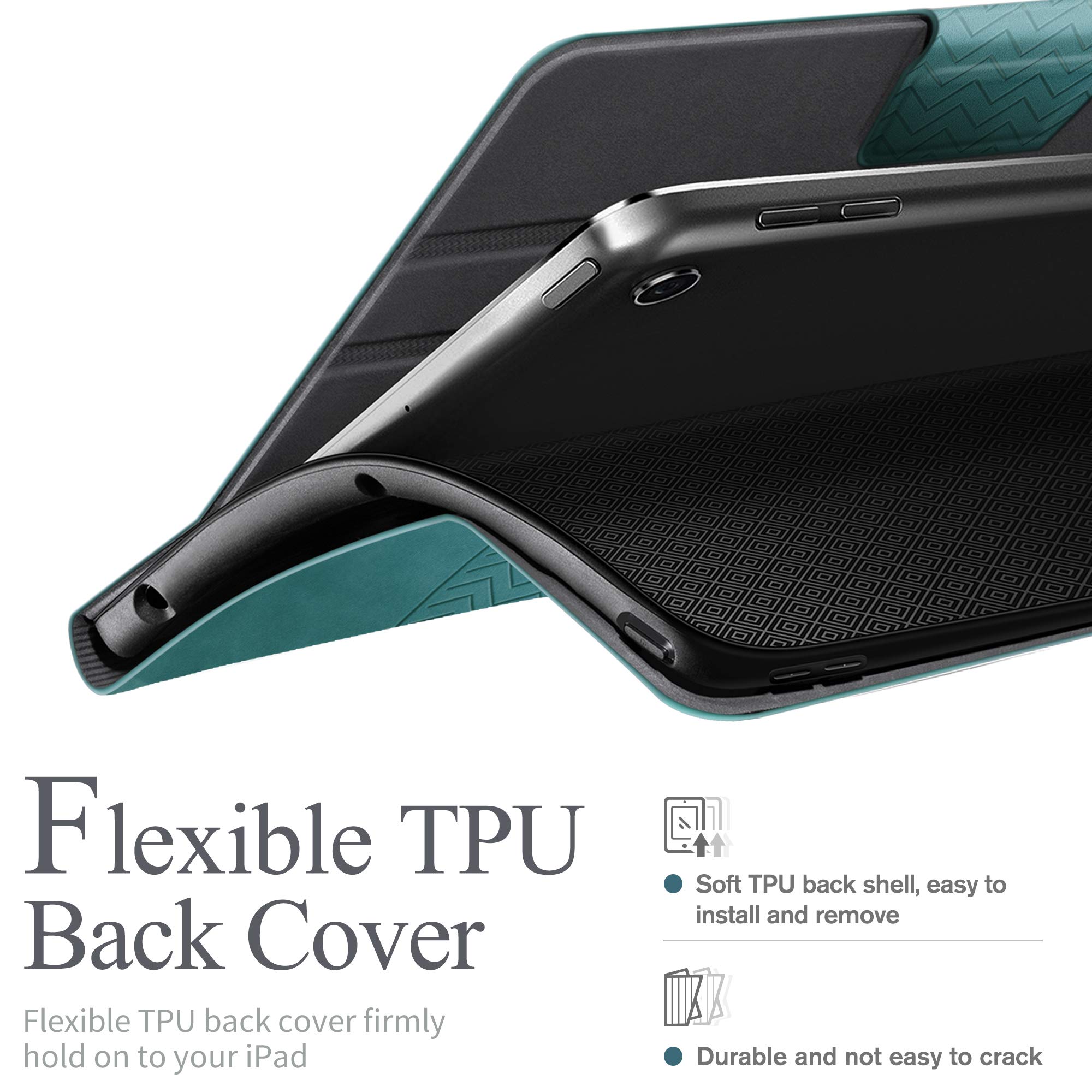 Premium Vegan Leather iPad Case for iPad 9th/8th/7th Generation 10.2