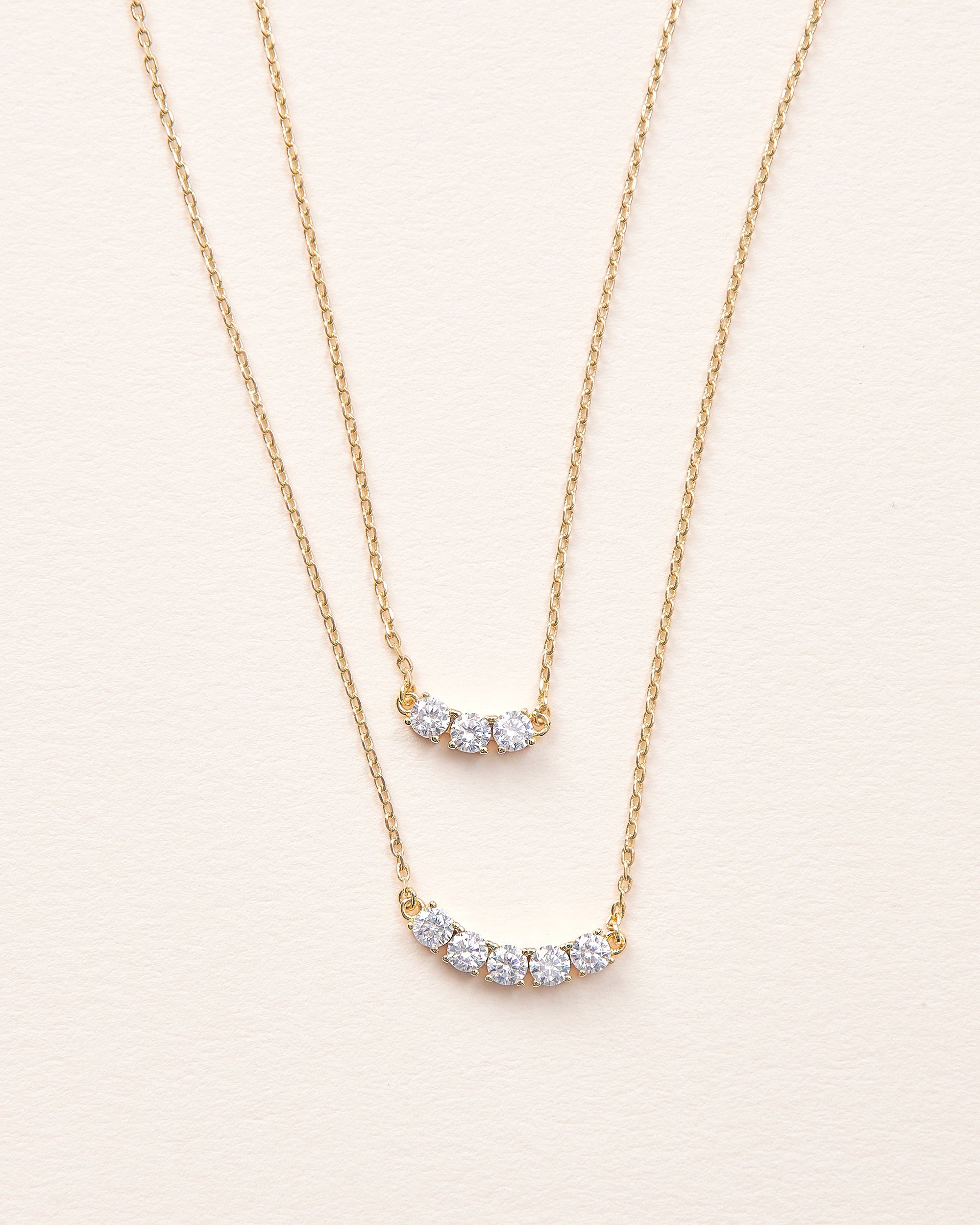 Elegant Tinsley Layered CZ Necklace for Women - Sparkling Cubic Zirconia Pendant Jewelry - Perfect for Parties, Weddings & Date Nights