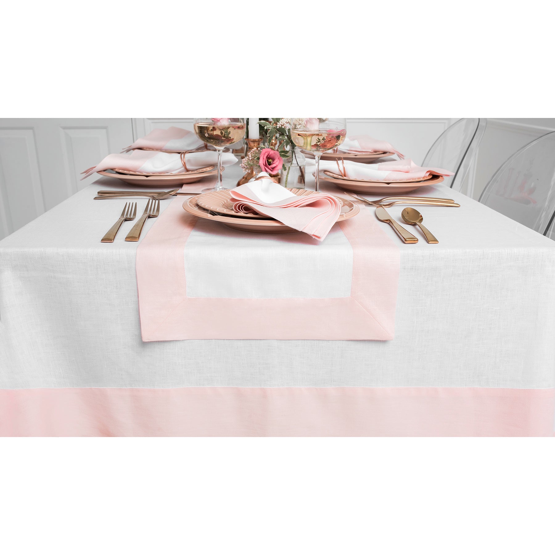 Elegant Contempo Table Runner - Premium Cotton Linen Blend for Dining Room Decor, Wedding, and Holiday Table Settings