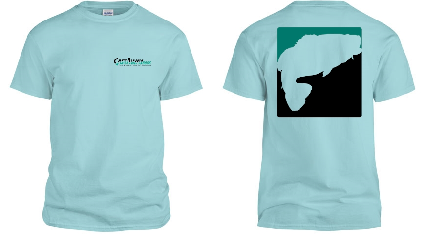 CastAway Teal Short Sleeve T-Shirt for Men - Comfortable Casual Summer Top for Outdoor Activities, Beach & Travel