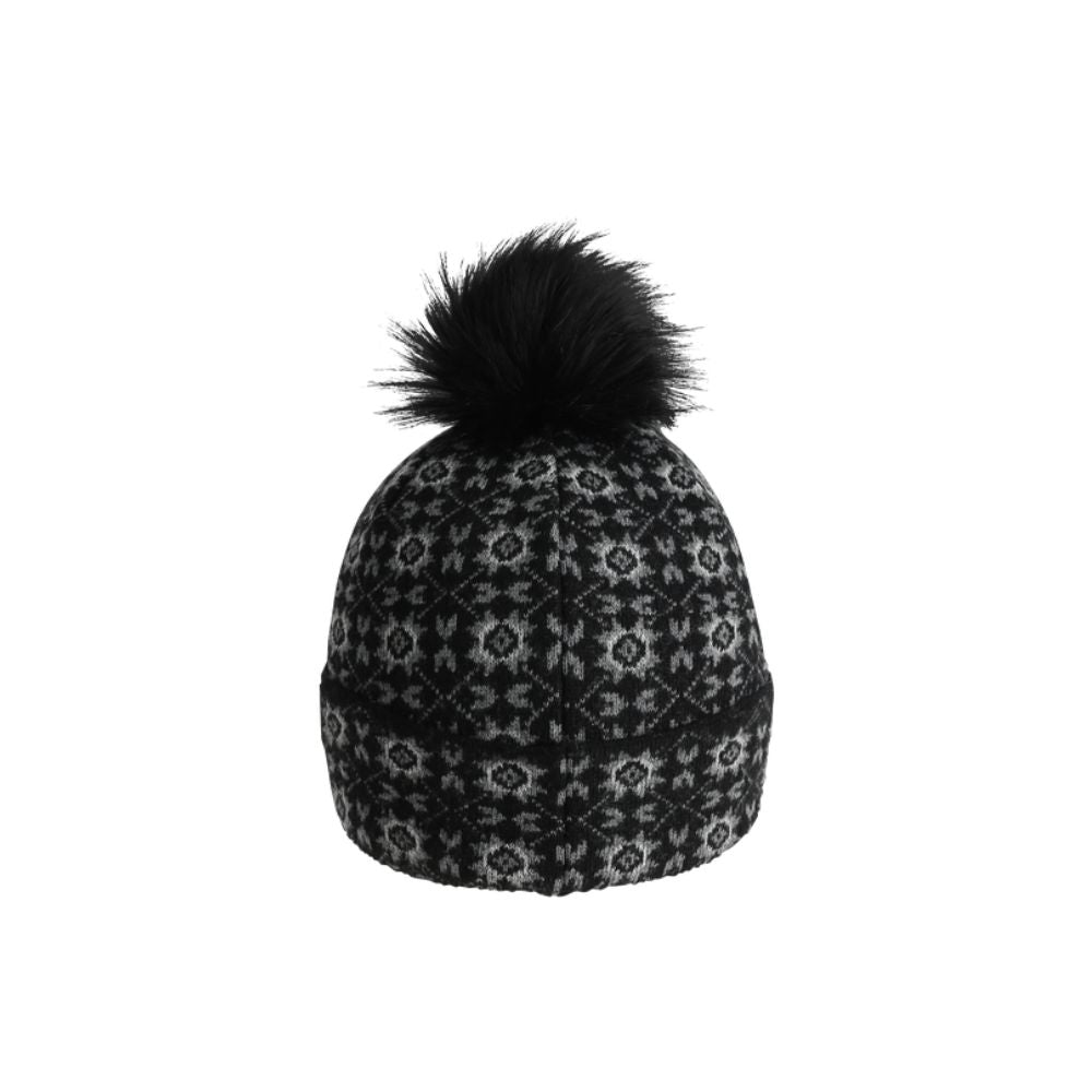 WULL Fleece Pattern Beanie - Soft & Warm Winter Hat for Men & Women - Perfect for Skiing, Snowboarding & Outdoor Activities