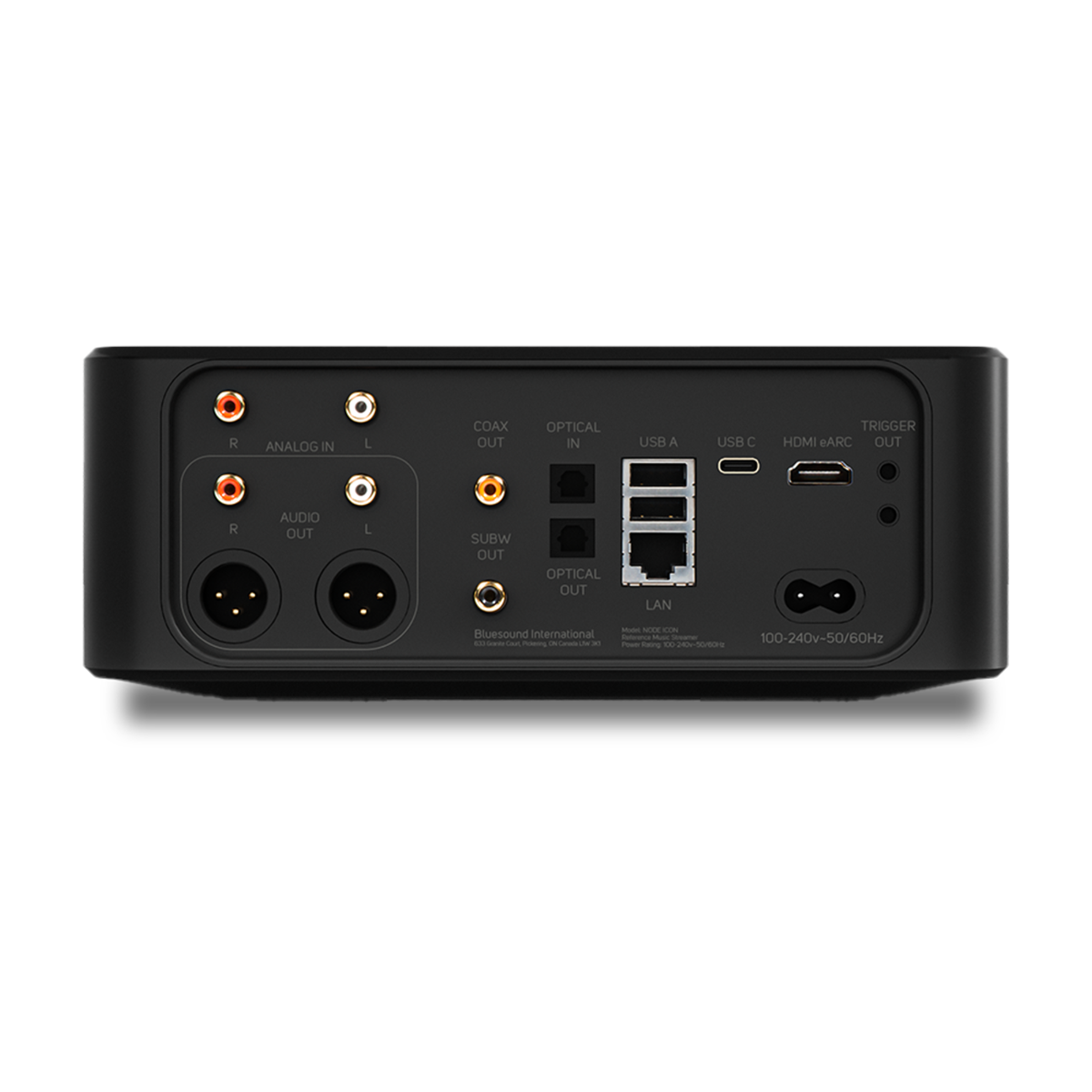 Bluesound NODE ICON Reference High-Fidelity Wireless Music Streamer for Home Audio - Perfect for Streaming Spotify, Tidal & Hi-Res Audio