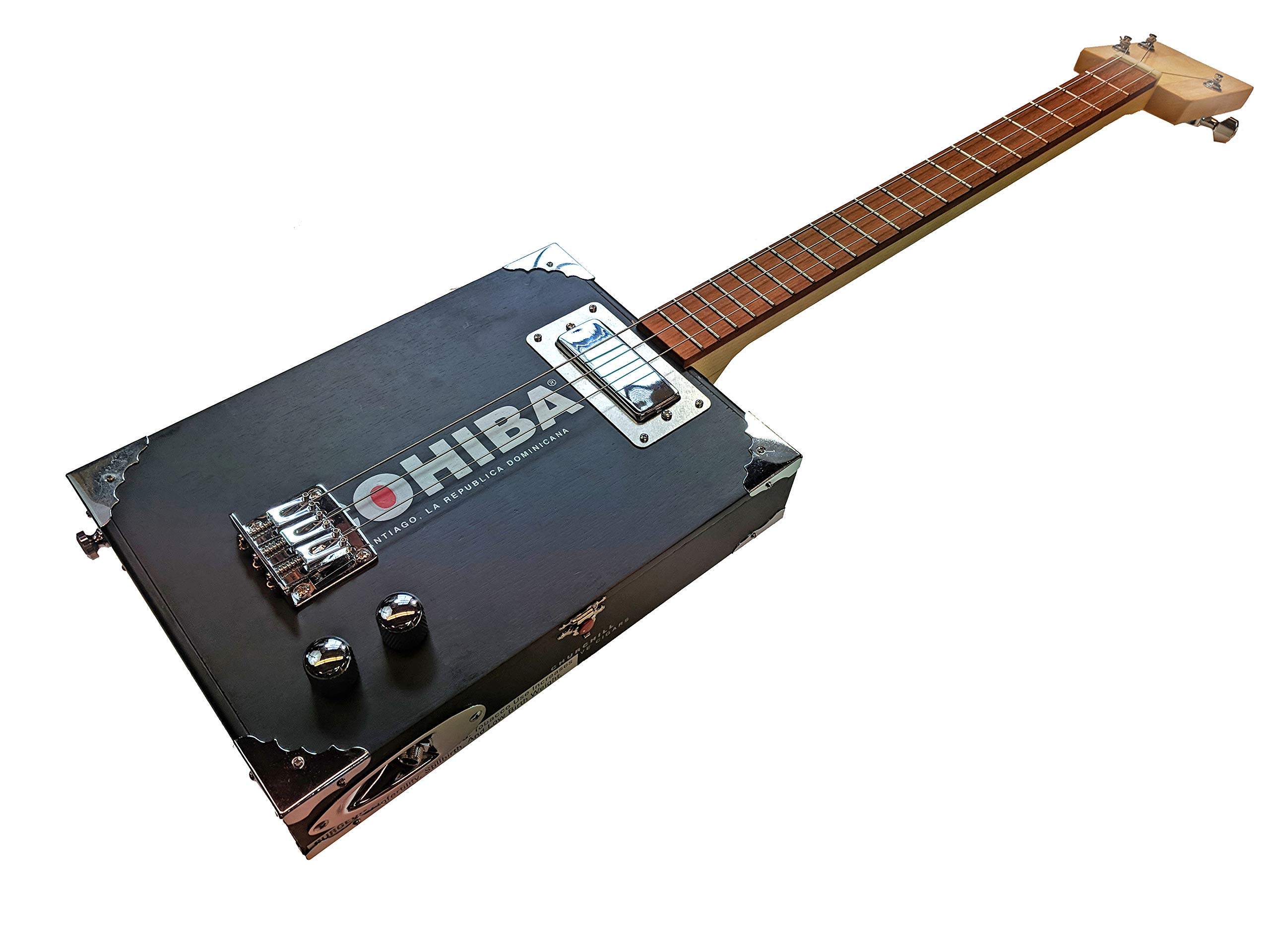 Premium Electric 3-String Cigar Box Guitar Kit by C.B. Gitty - DIY Chicago-Style Blues Instrument for Beginners & Musicians | Perfect for Home Recording, Live Performances & Blues Jam Sessions