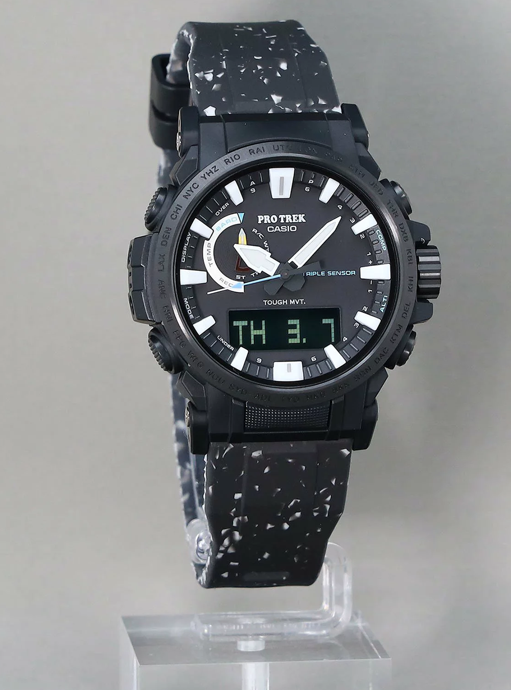 CASIO PRO TREK PRW-61NJ-1JR Solar-Powered Digital Watch with Altimeter, Barometer, Compass - Made in Japan - Perfect for Hiking, Camping & Outdoor Adventures