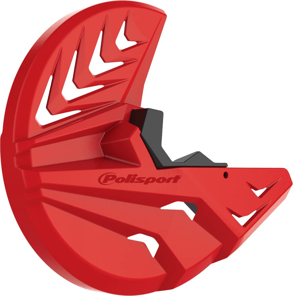 Polisport 8151400007 Disc/Fork Bottom Protector - Red | Bike Fork & Disc Brake Protector for Mountain & Road Bikes | Durable Impact Protection for Off-Road & Commuting