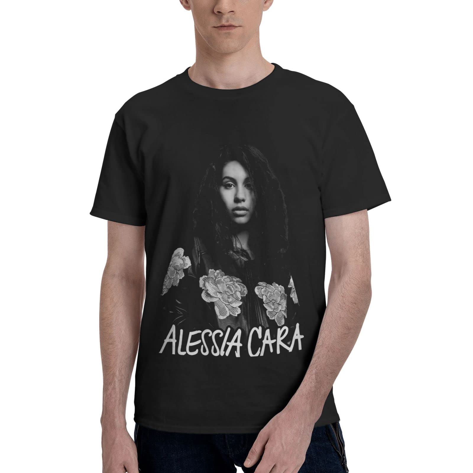 Alessia Cara Graphic T-Shirt for Men - Cool Summer Short Sleeve Cotton Tee with Logo Print | Casual Wear, Street Style, Music Fan Fashion