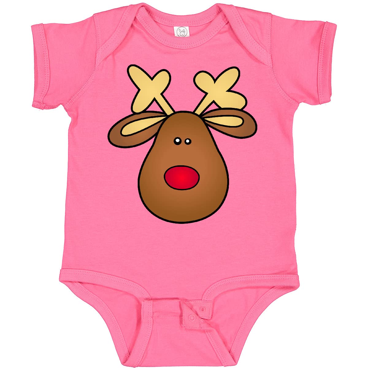 Inktastic Rudolph The Red Nose Reindeer Baby Bodysuit - Cute Christmas Outfit for Infants & Toddlers - Perfect for Holiday Photos, Family Gatherings & Festive Celebrations