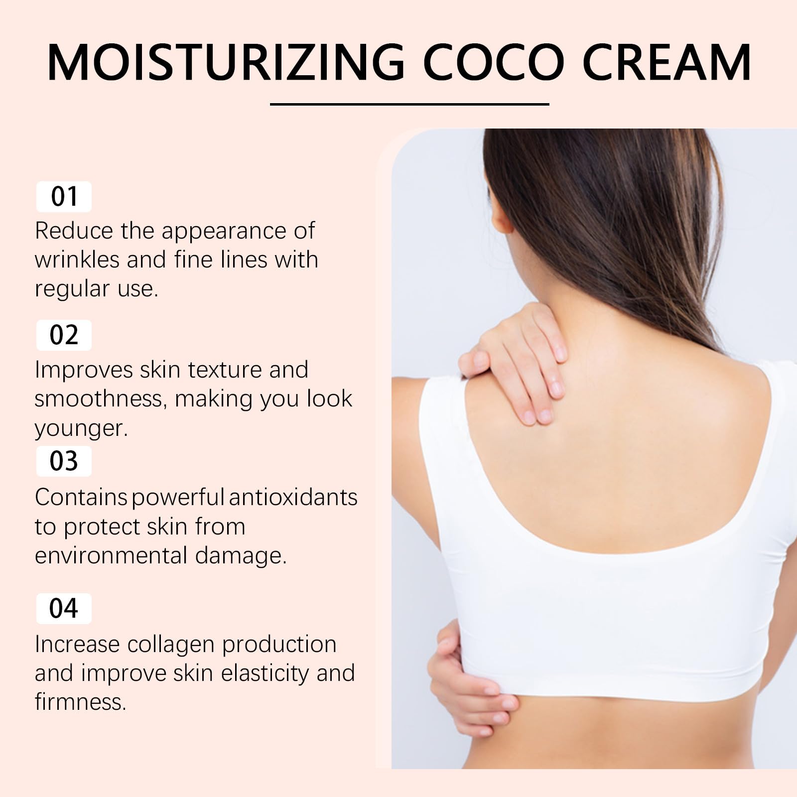 Organic Coconut Body Cream - Deeply Moisturizing & Firming Skin Care for Bum, Bust & Belly | Natural Hydrating Cream with Nourishing Ingredients | Perfect for Dry Skin & Post-Pregnancy Care (2 Pack)