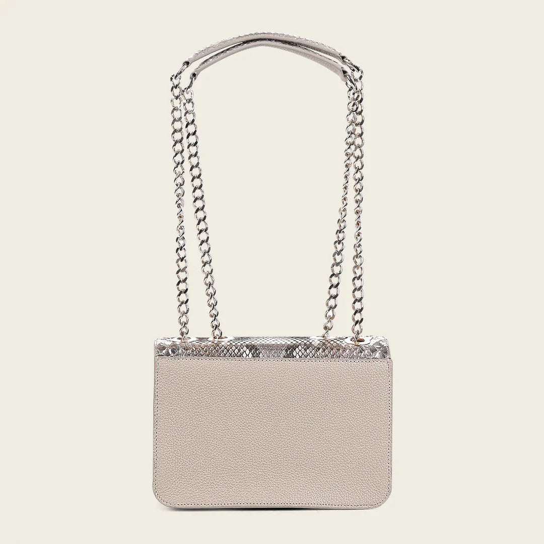 BOD0MPH Women's Fashion Python Print Handbag - Stylish Cuadra Bone Dress Clutch for Evening Parties & Special Occasions