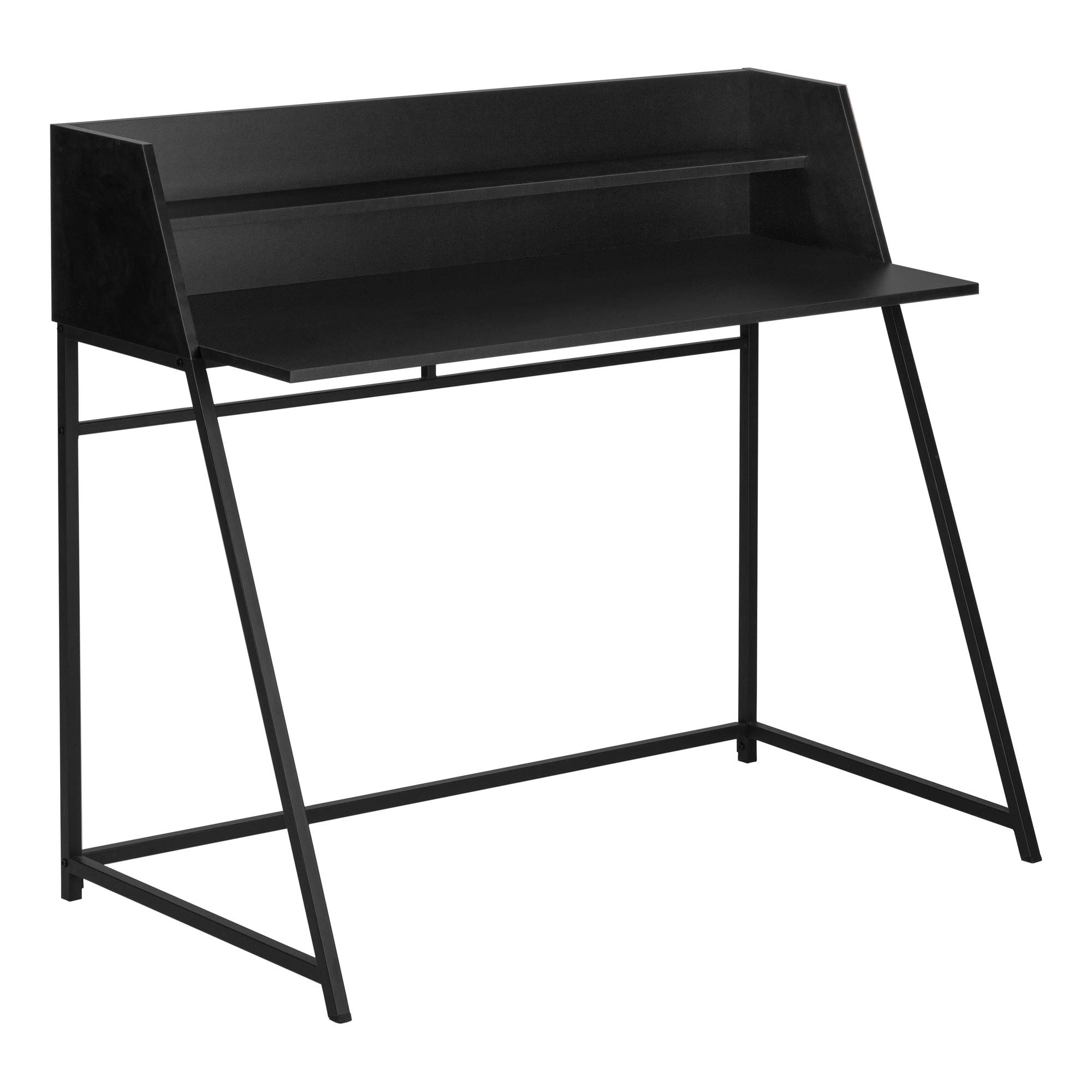 Ergonomic 48 Inch Computer Desk with Black Metal Frame - Perfect for Home Office, Gaming, and Study Spaces