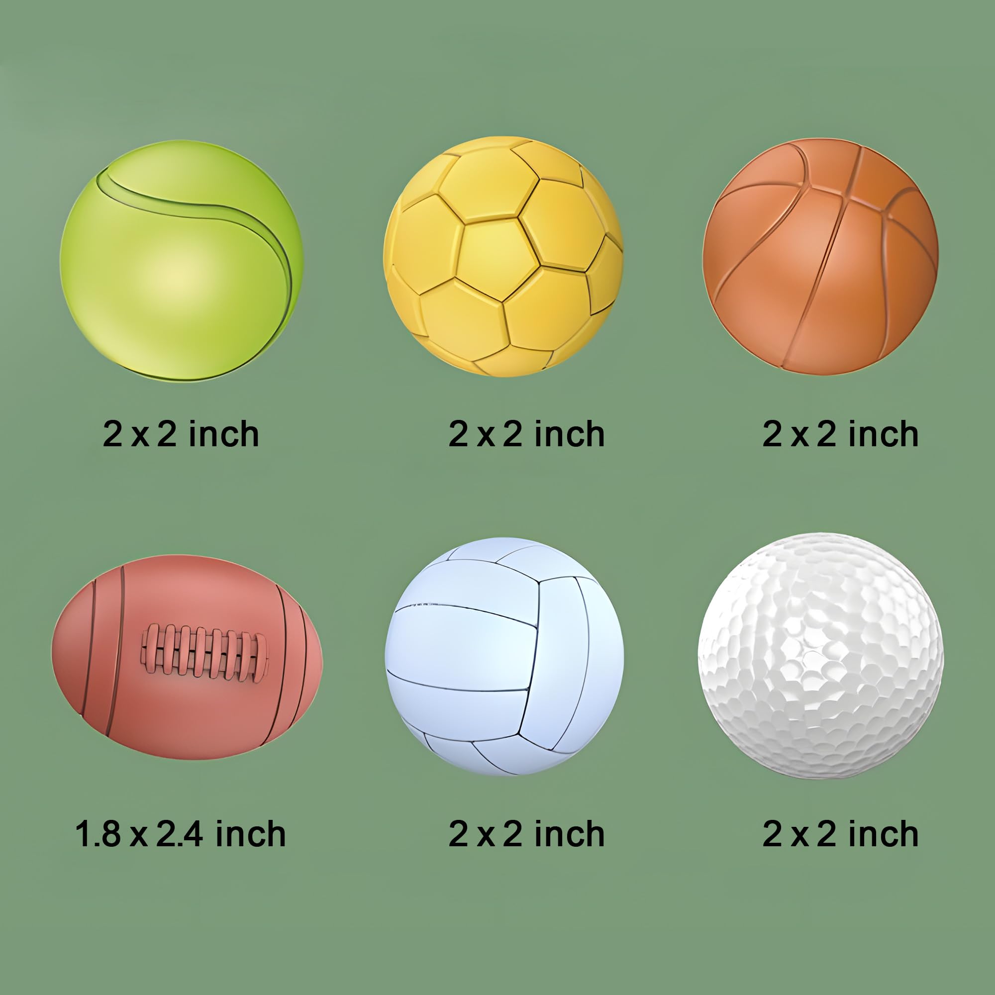 Soft Rubber Sensory Balls for Babies 1-3 Years - 6 Pack Montessori Toys for Toddlers, Bath Toys & First Soccer Ball for 6-12 Month Olds - Perfect for Early Learning, Motor Skills Development & Outdoor Play