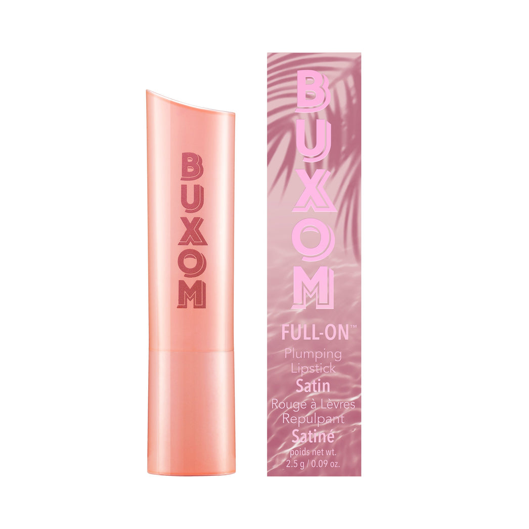 Buxom Dolly's Glam Getaway Full Coverage Satin Lipstick - Long Lasting Moisturizing Lip Color for Day & Night Wear, Perfect for Parties, Dates and Special Occasions