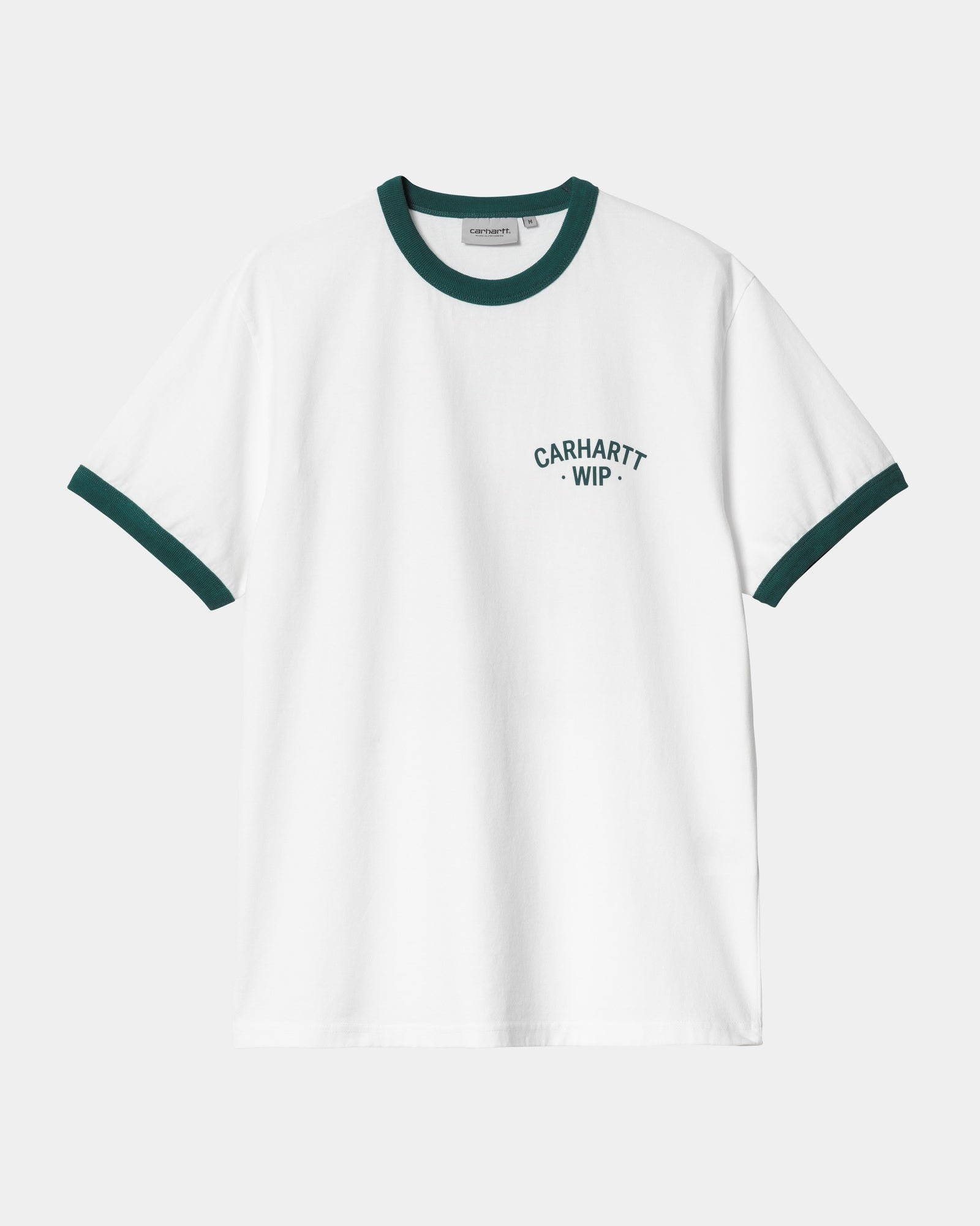 89 Ringer T-Shirt for Men & Women | Classic White & Rainforest Green Vintage Style Cotton Tee - Casual Wear, Street Fashion, Retro Outfits