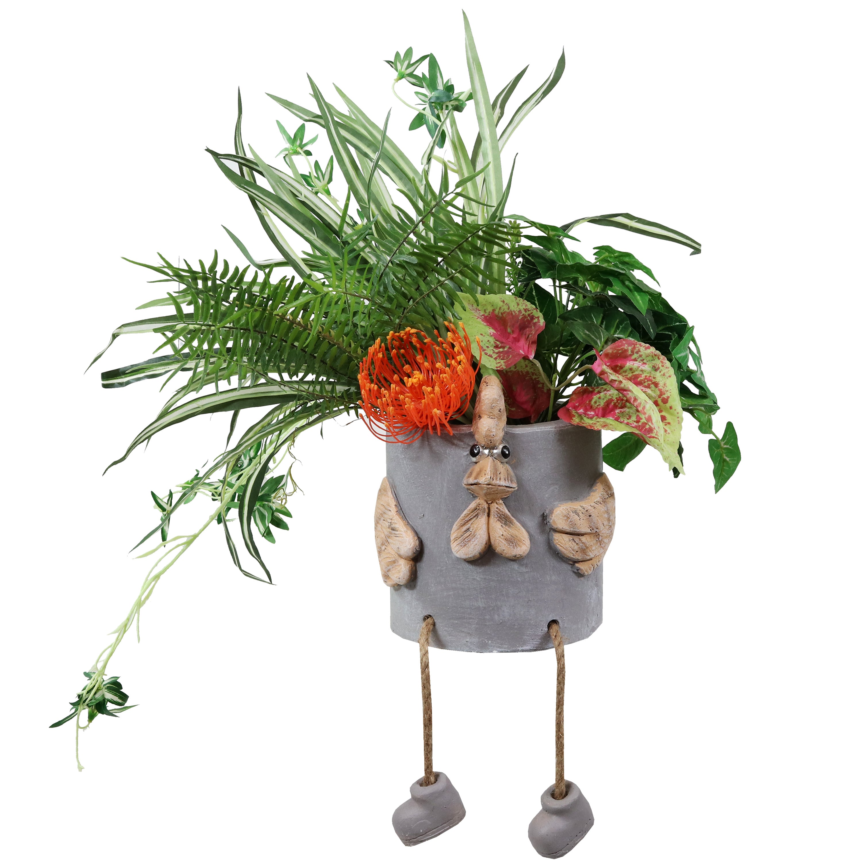 Sunnydaze Tate the Turkey Indoor Planter Statue - 8.5