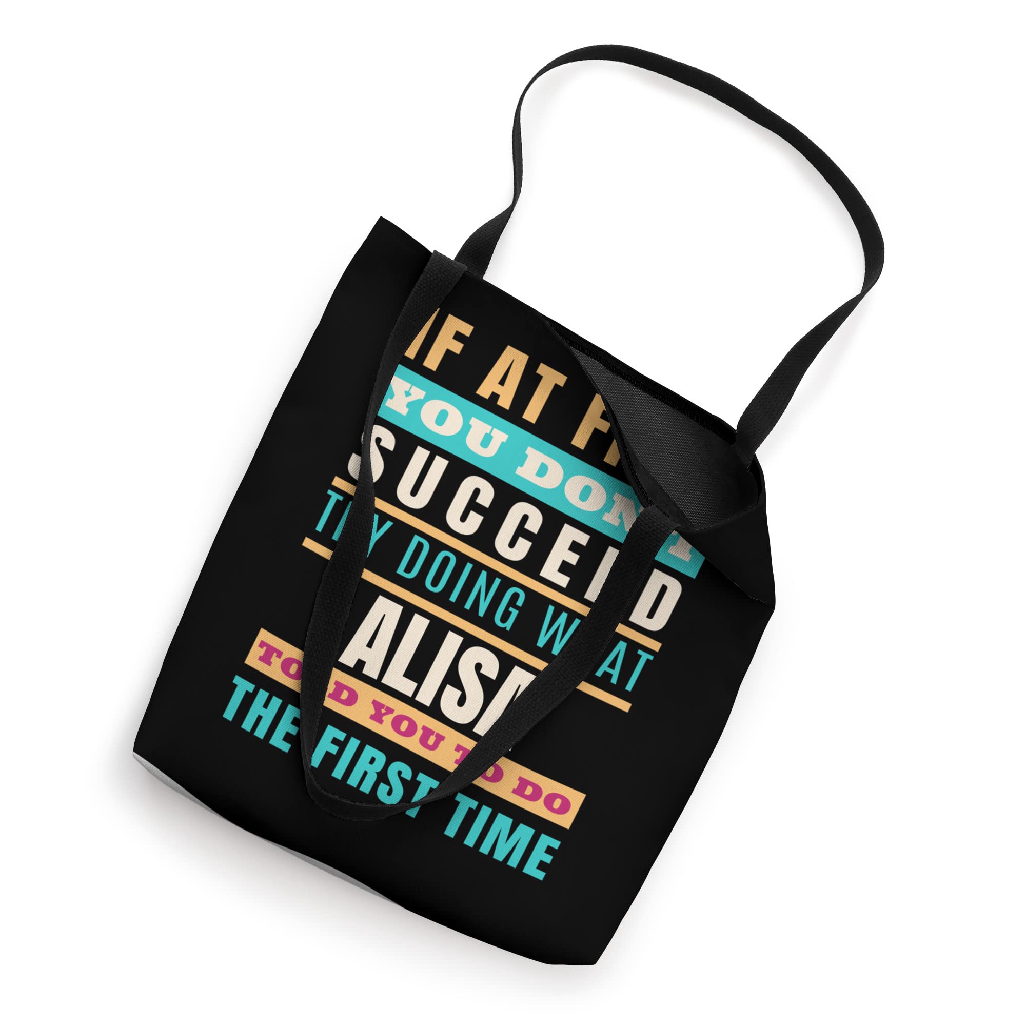 ALISA Personalized Name Shirt & First Name Tote Bag - Customized Gift for Women, Girls - Perfect for Birthdays, Mother's Day & Casual Outings