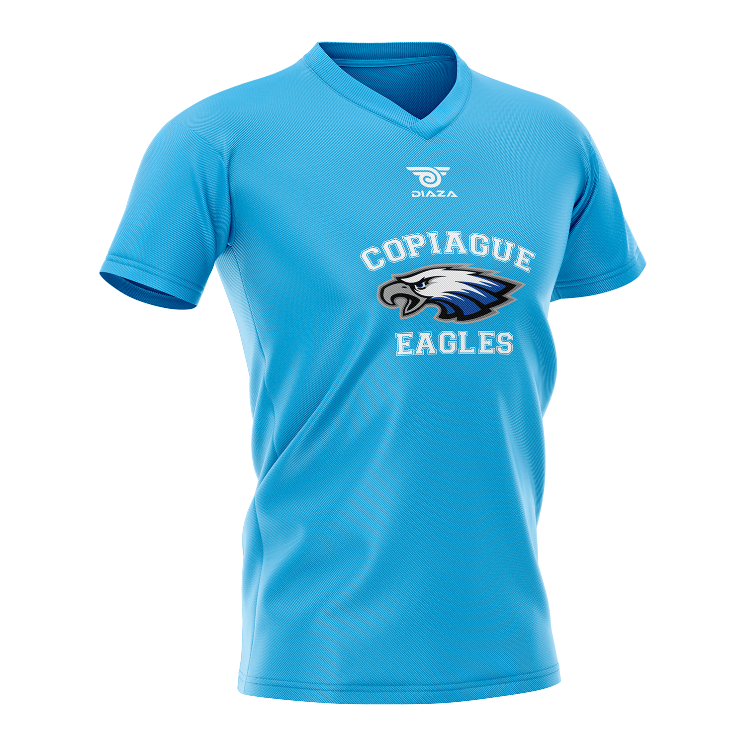 Copiague Eagles Cotton T-Shirt - Blue | Comfortable & Stylish Men's Tee for Casual Wear & Fan Gear