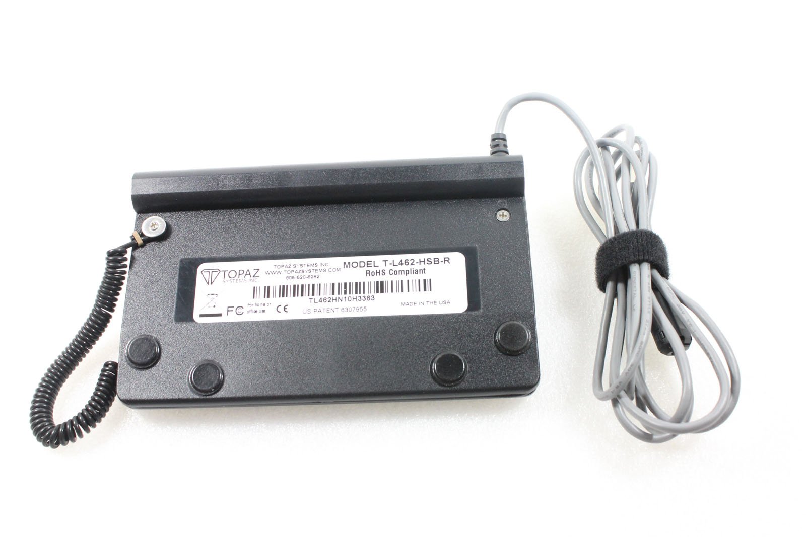 Topaz SignatureGem T-L462-HSB-R LCD 1x5 USB Signature Capture Pad - Digital Signature Device for Secure Document Signing | Perfect for Retail POS, Banking, Healthcare & Delivery Services