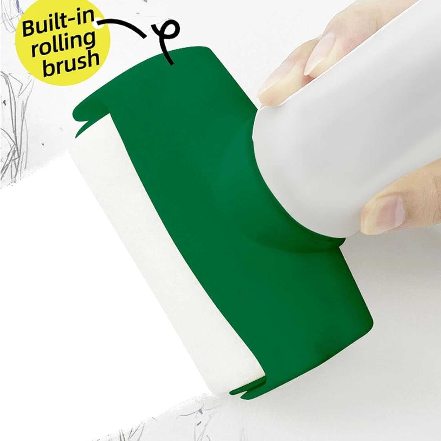 White Touch Up Paint for Walls - Mild Formula White Wall Paint with Roller Kit, Portable Wall Repair Paint Tool - Perfect for Small Repairs, DIY Home Projects & Apartment Maintenance (1PC)