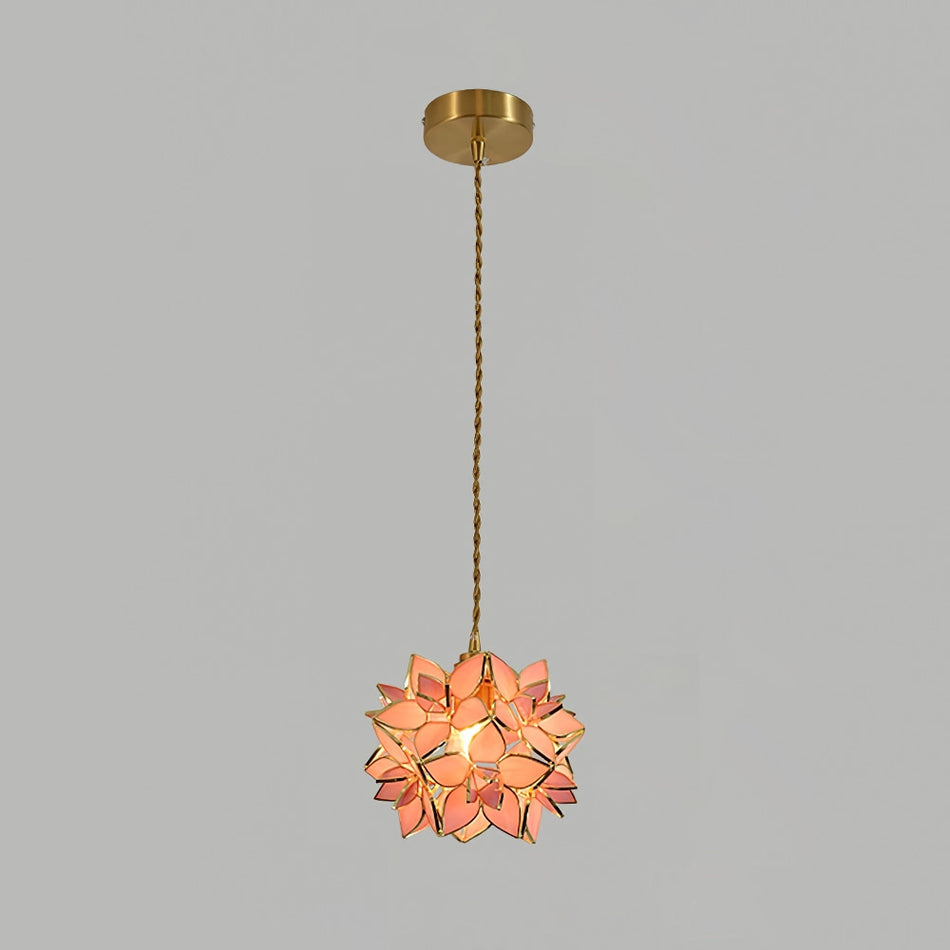 Handmade Capiz Shell Pendant Light - Natural Seashell Chandelier for Dining Room, Bedroom & Living Room Decor