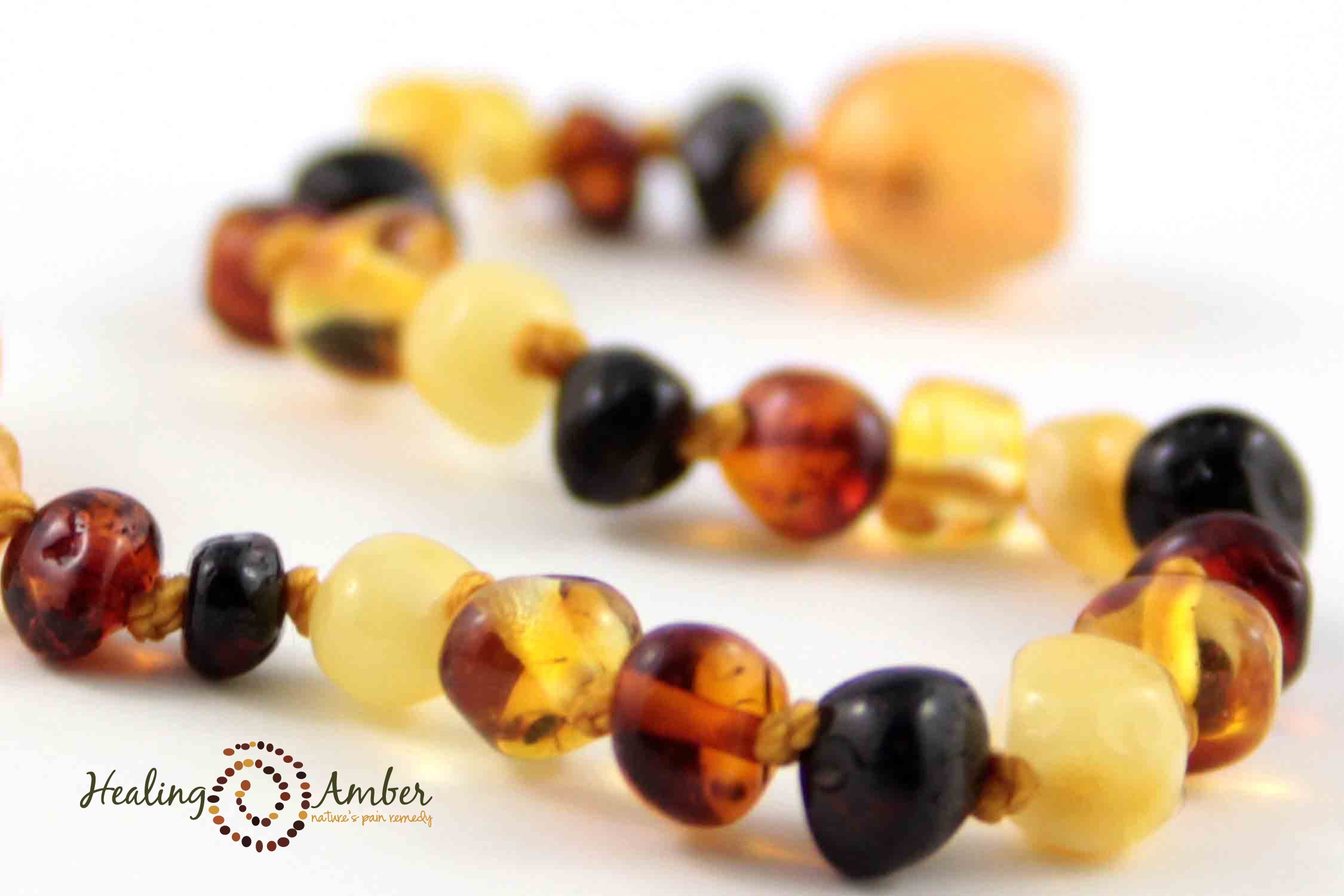 Natural Baltic Amber Teething Necklace for Babies & Toddlers (11-13 inches) - Safe & Soothing Relief for Teething Pain - Perfect for Home, Travel & Daycare Use