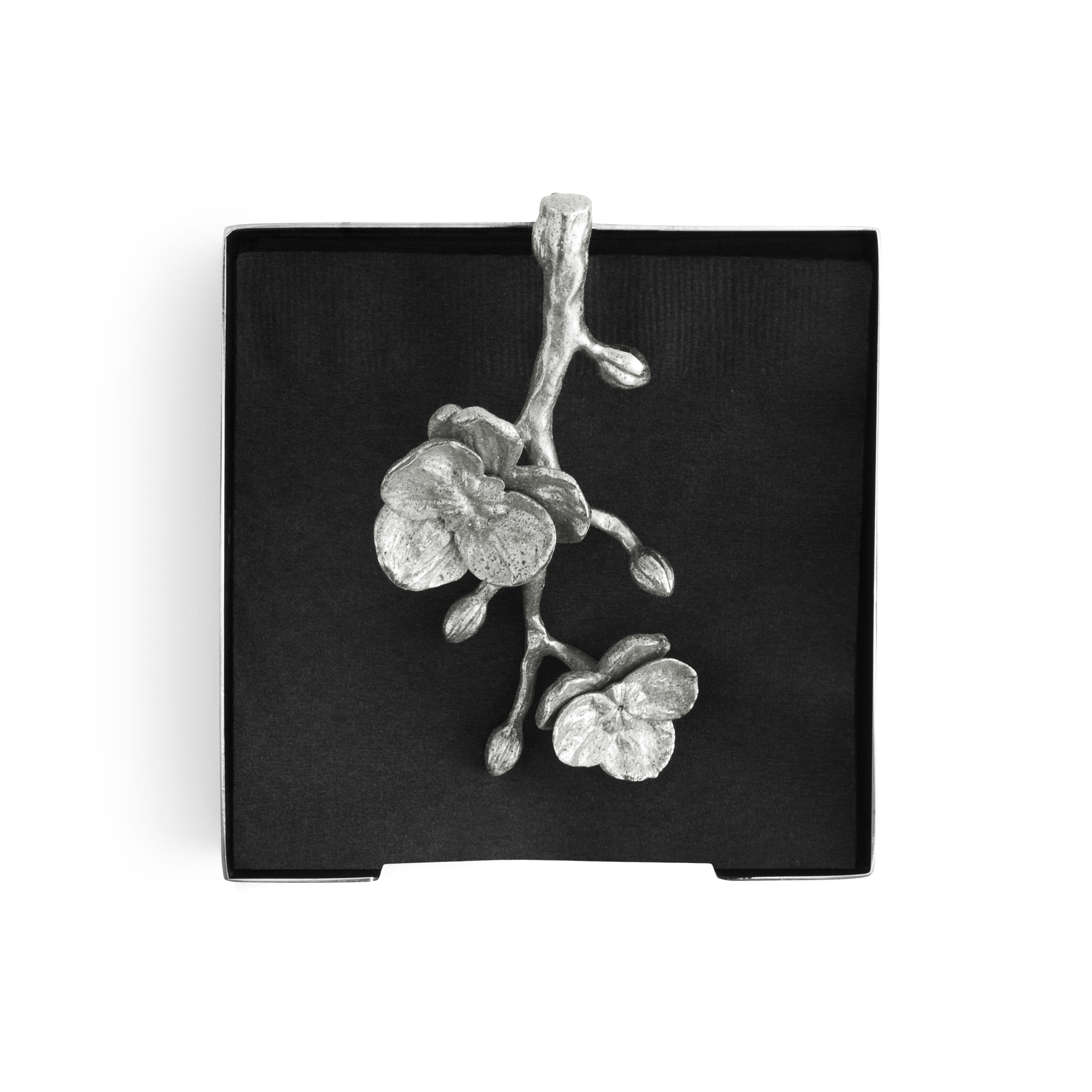 Elegant White Orchid Napkin Holder for Dining Table Decor - Perfect for Weddings, Parties & Home Decor