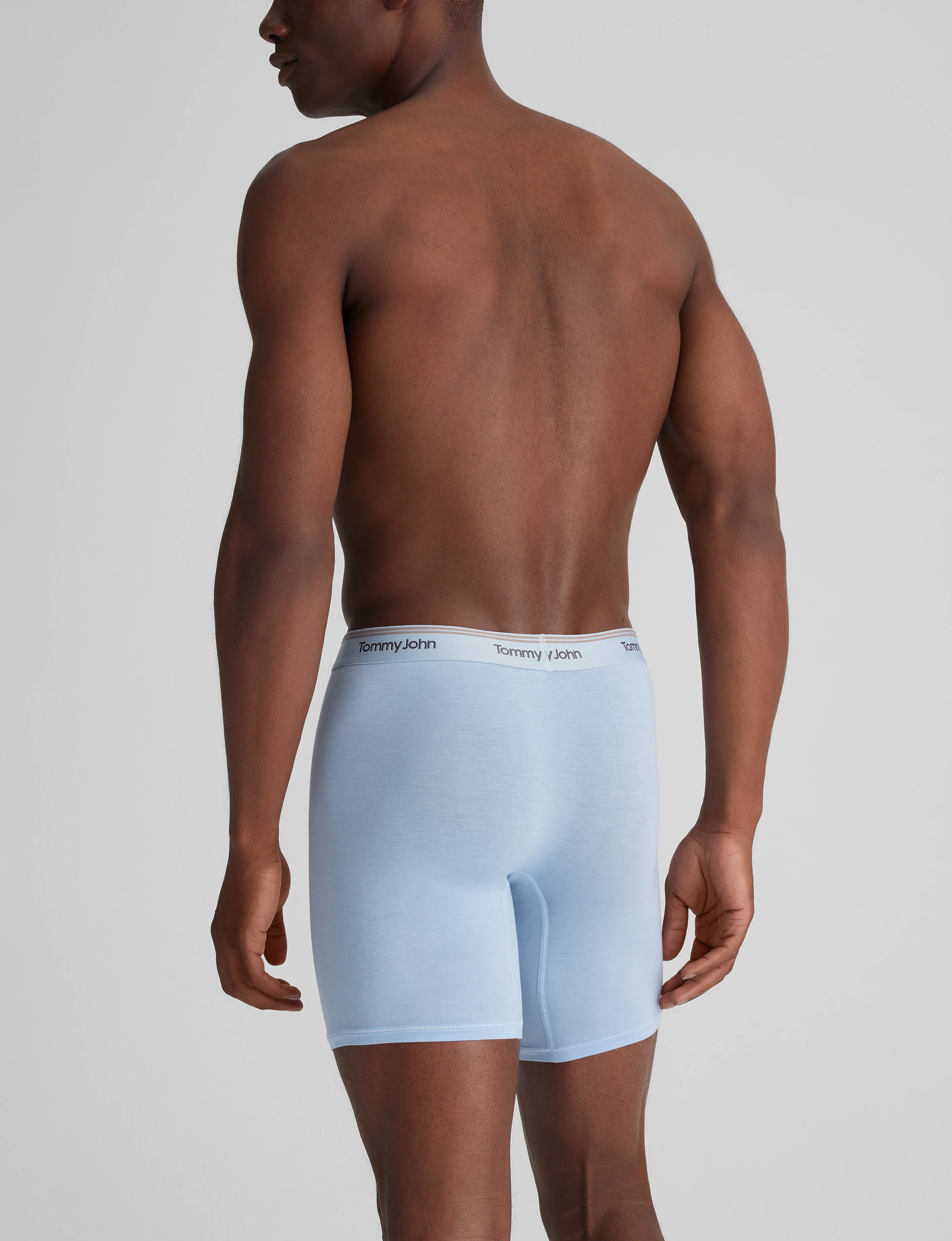 Ultra Soft Flex Mid-Length Boxer Briefs for Men - 6 Pack | Breathable & Comfortable Underwear for Everyday Wear, Workout & Active Lifestyle