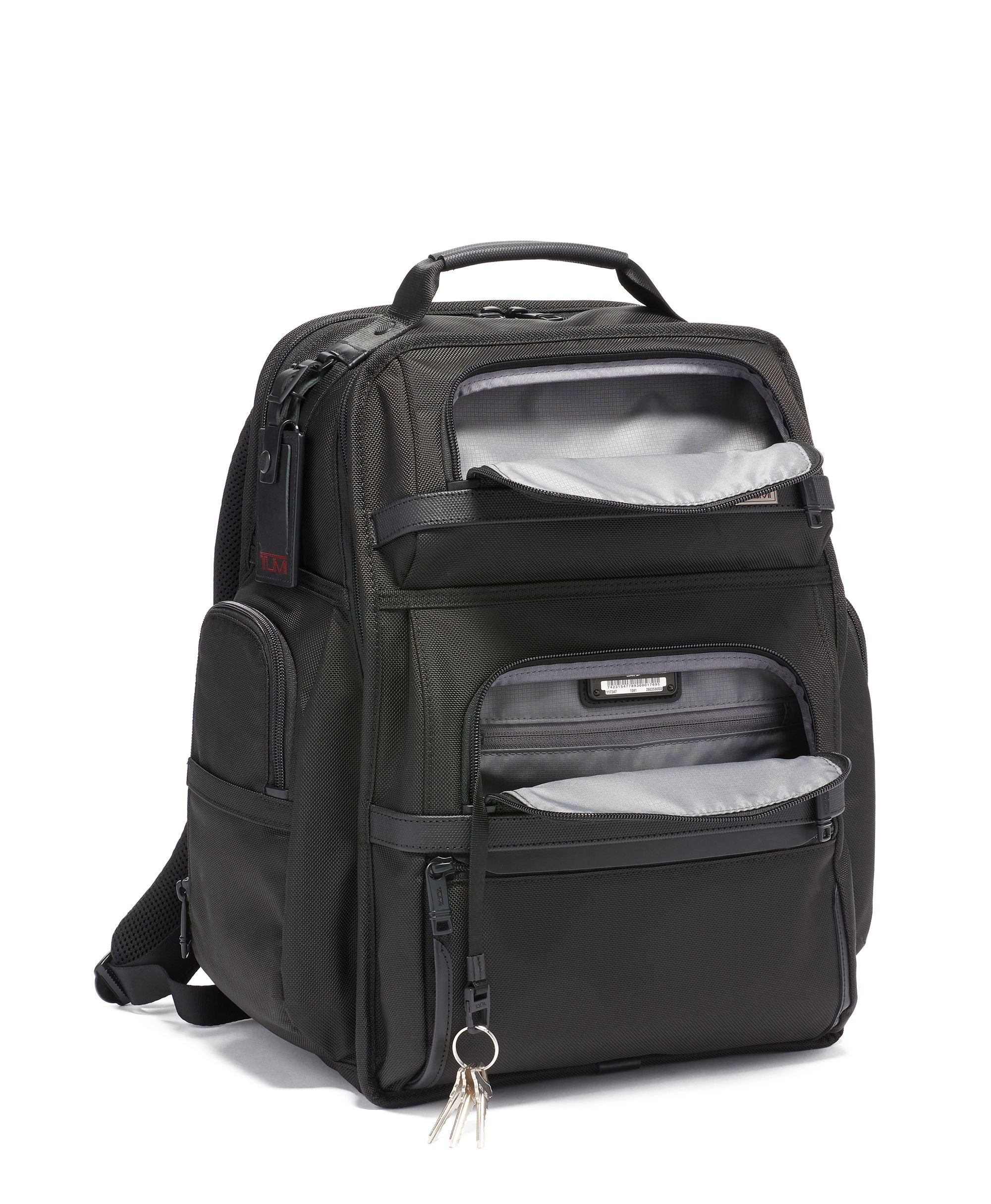 Tumi Alpha Business Backpack - Premium Leather Laptop Bag for Men & Women - Water-Resistant Travel & Work Backpack for Professionals, Commuters & Students - Fits 15.6