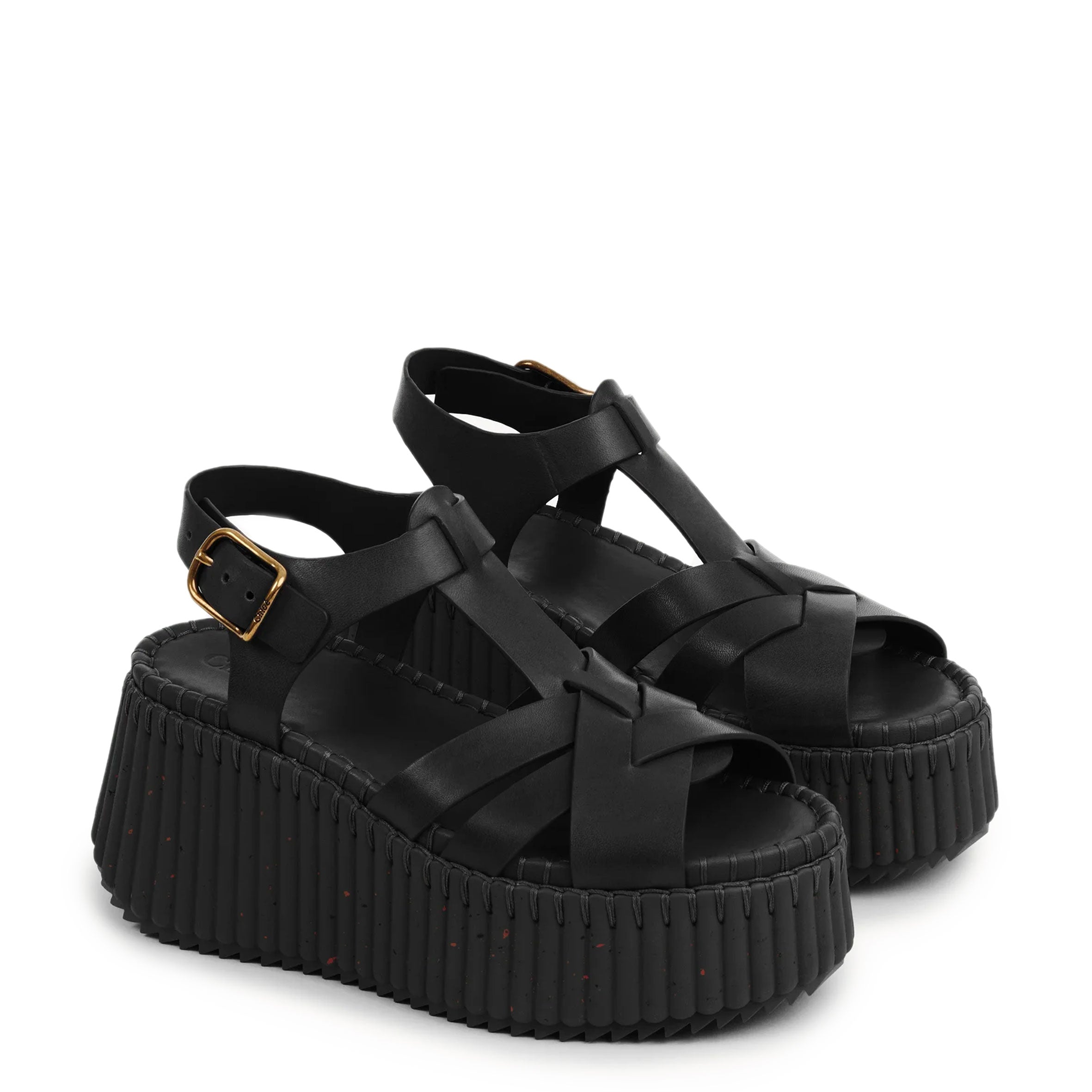 Nama Wedge Sandals in Tonal Black - Stylish & Comfortable Women's Shoes for Casual Wear, Beach, and Summer Outfits