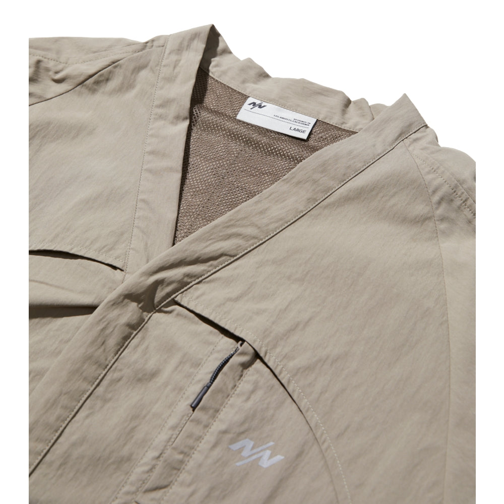 Nine Point Nine Mist T2 Layer Jacket Beige - Lightweight Waterproof Windbreaker for Hiking, Camping & Outdoor Adventures